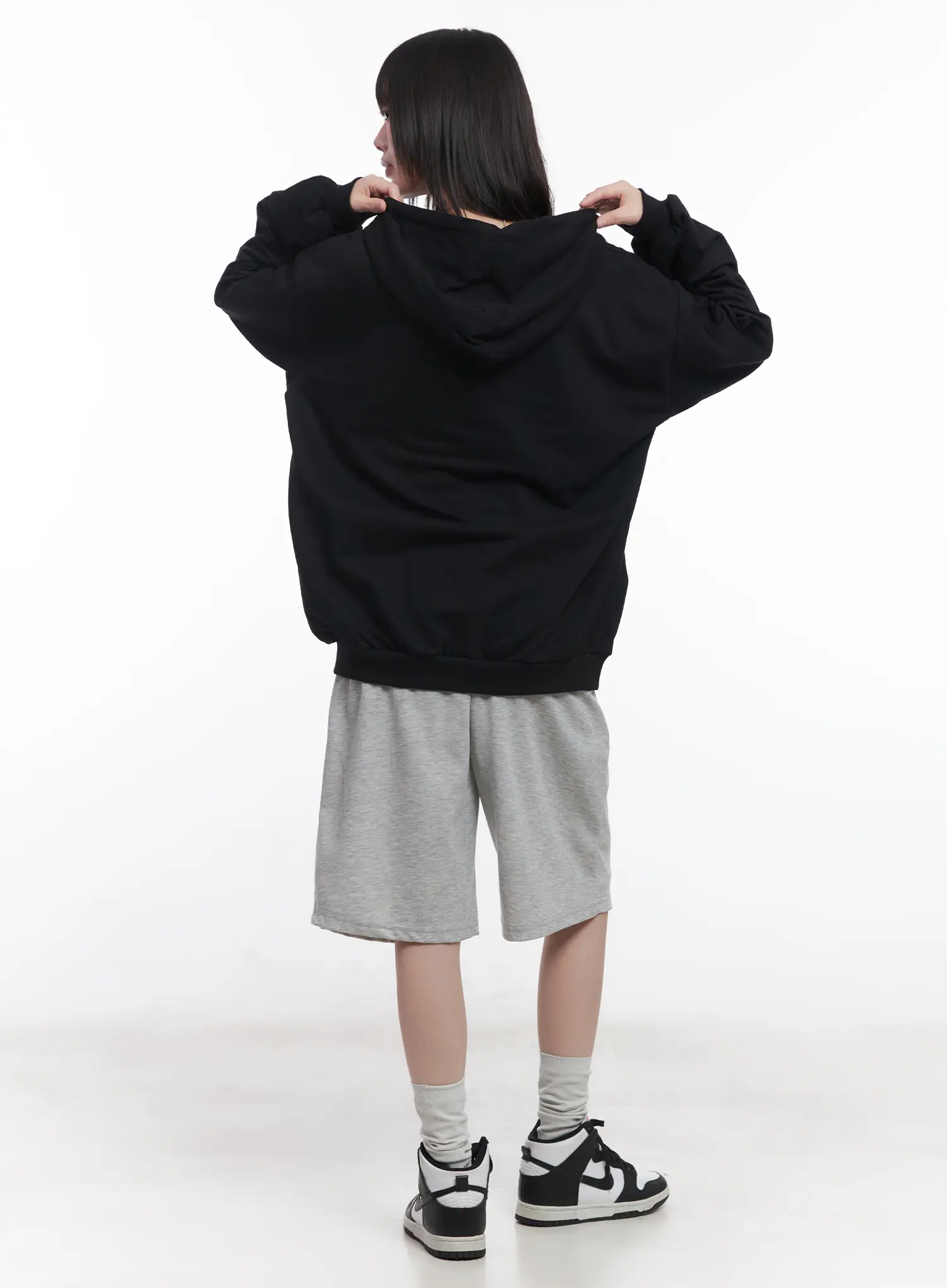 "88" Oversized Zip-Up Hoodie CU519 - Image 10