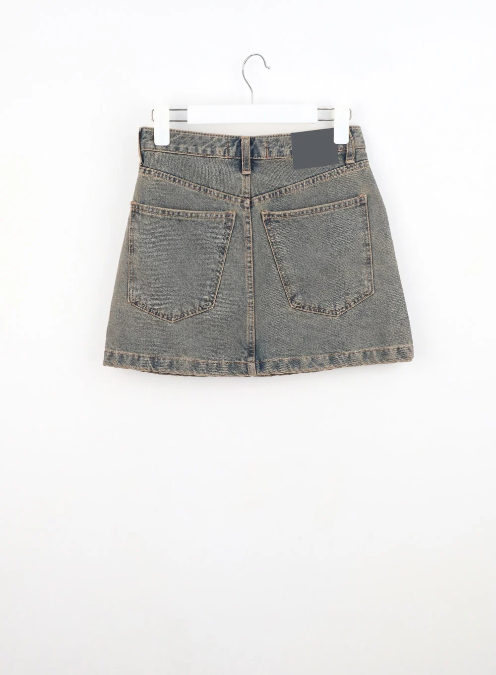 A-Line Denim Mini Skirt CU321 - Image 15