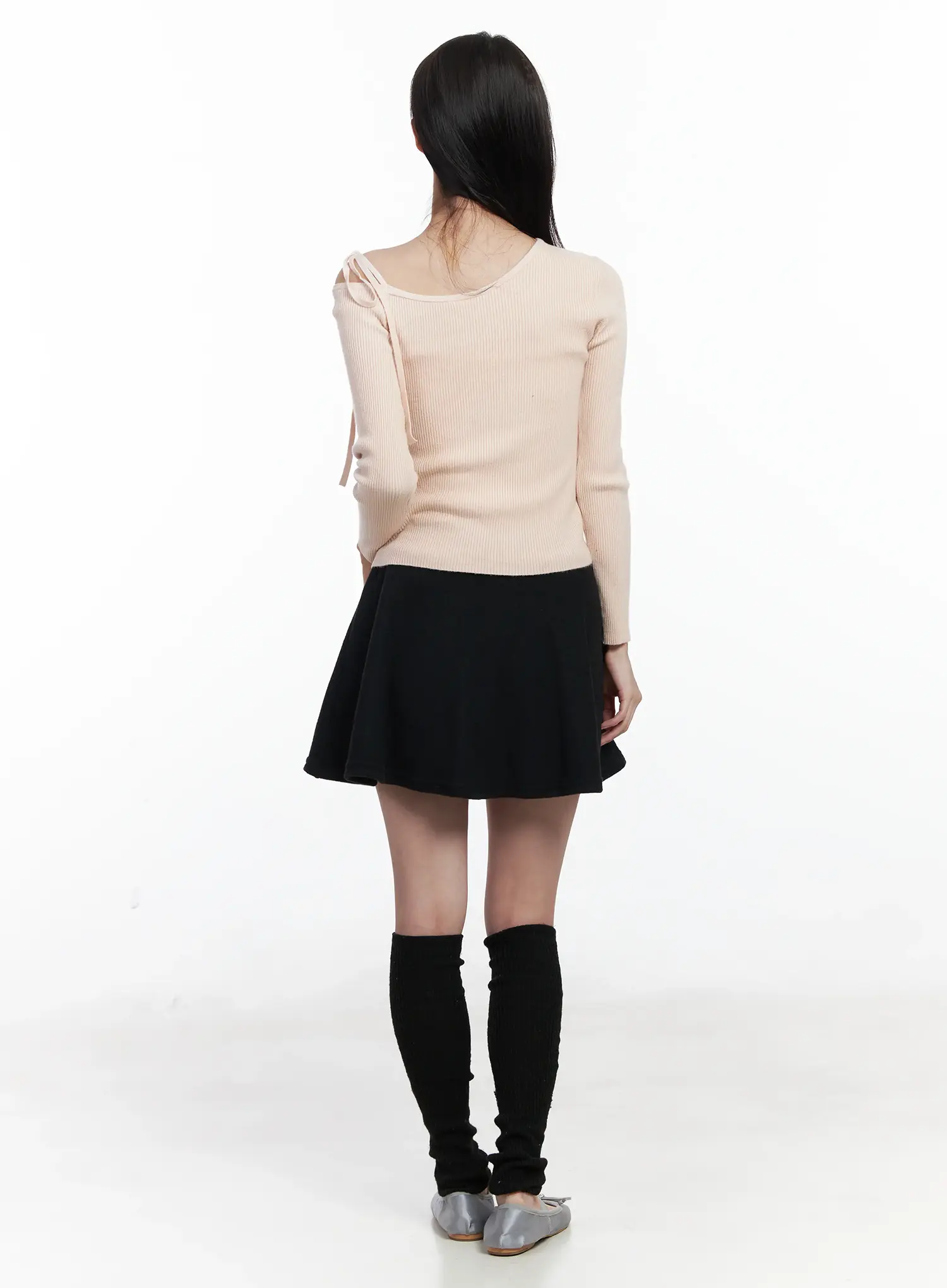A-Line Fleece-Lined Mini Skirt IJ529 - Image 4