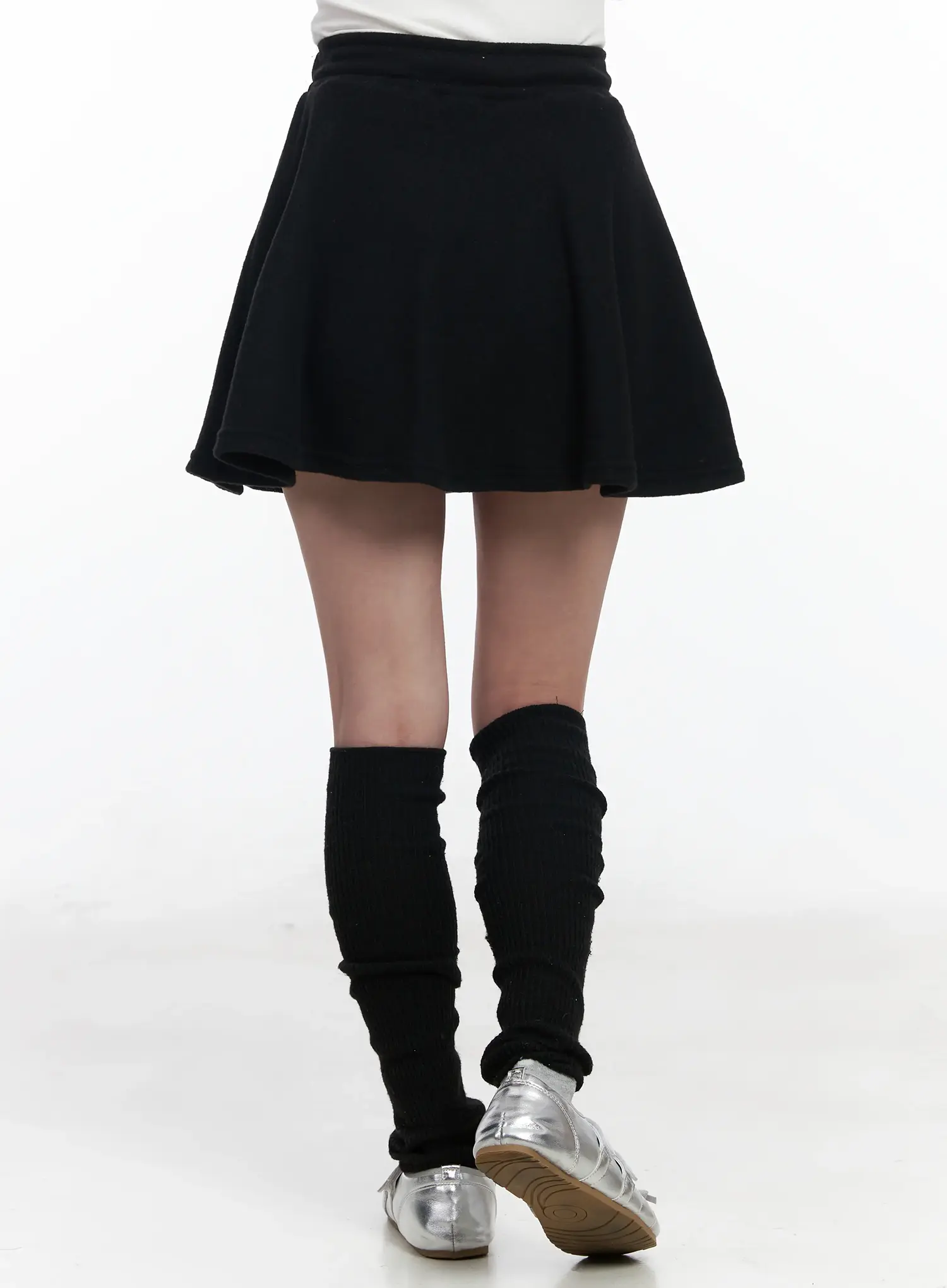 A-Line Fleece-Lined Mini Skirt IJ529 - Image 6