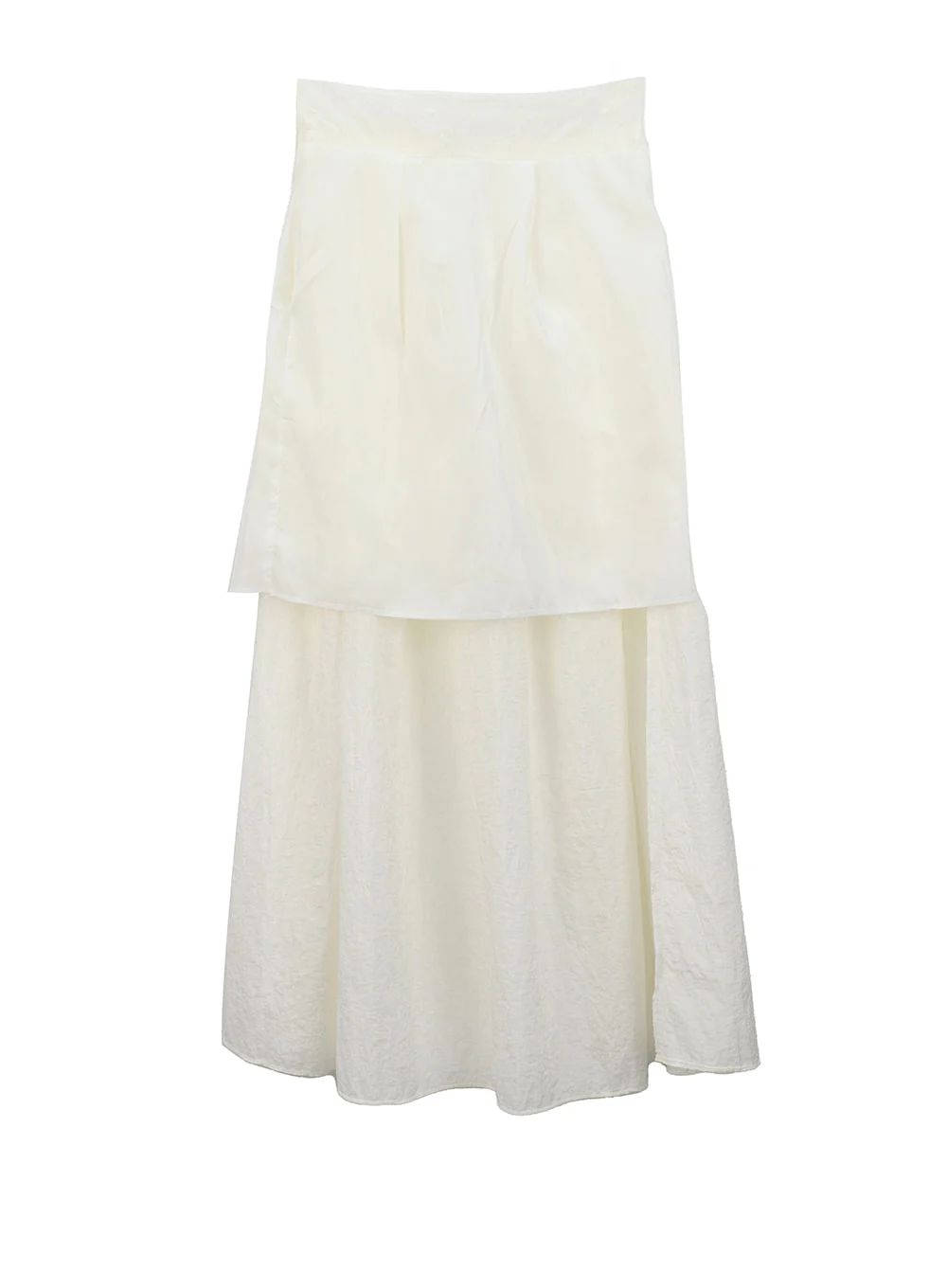 A-Line Nylon Maxi Skirt IU326 - Image 13