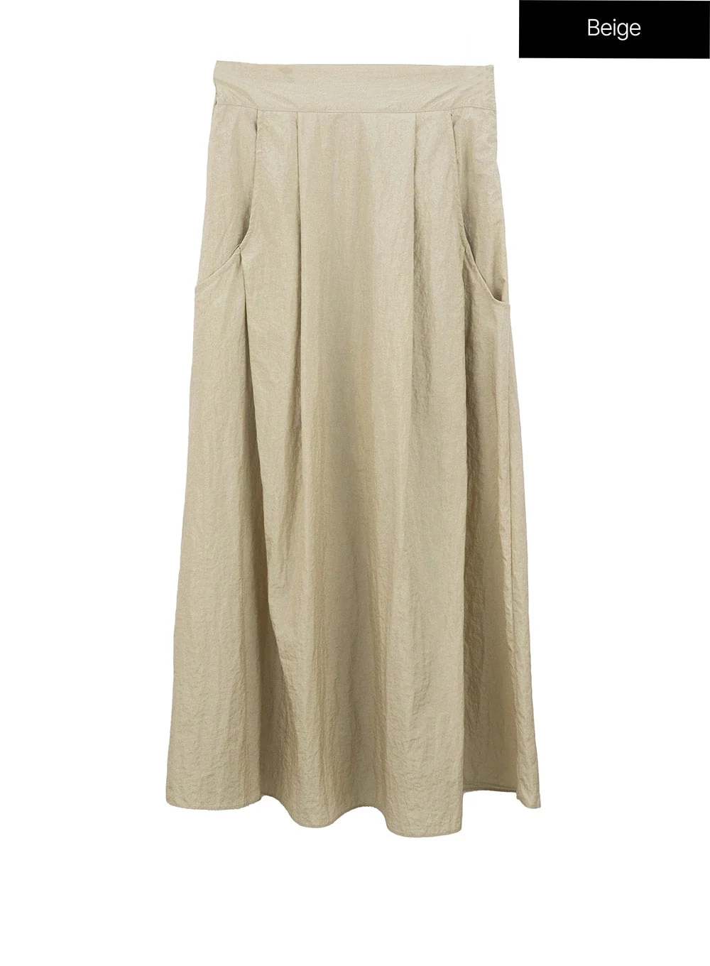 A-Line Nylon Maxi Skirt IU326 - Image 14