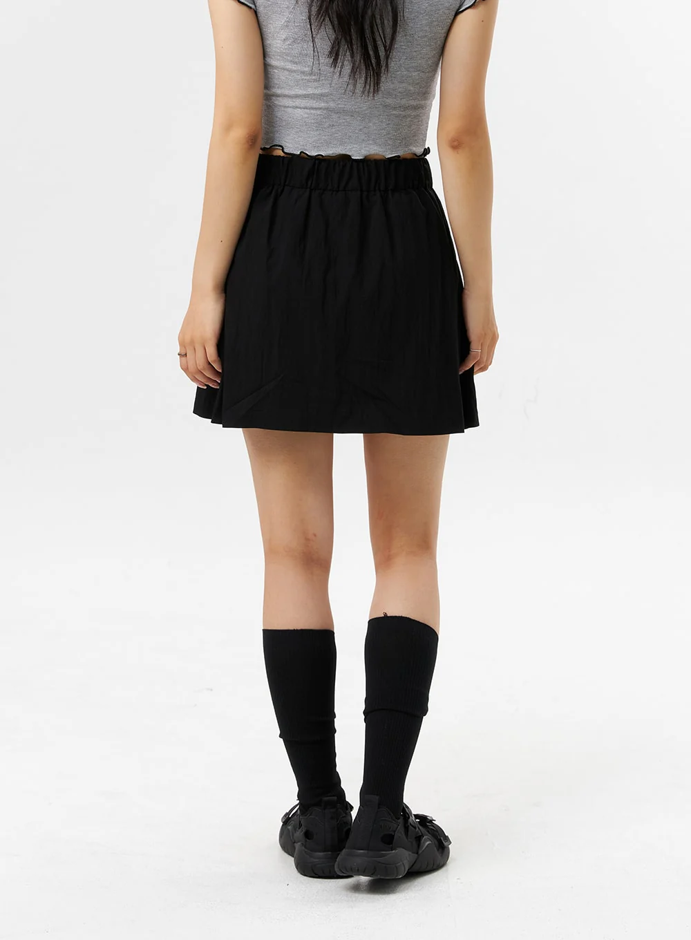 A-Line Pleated Mini Skirt OL318 - Image 7