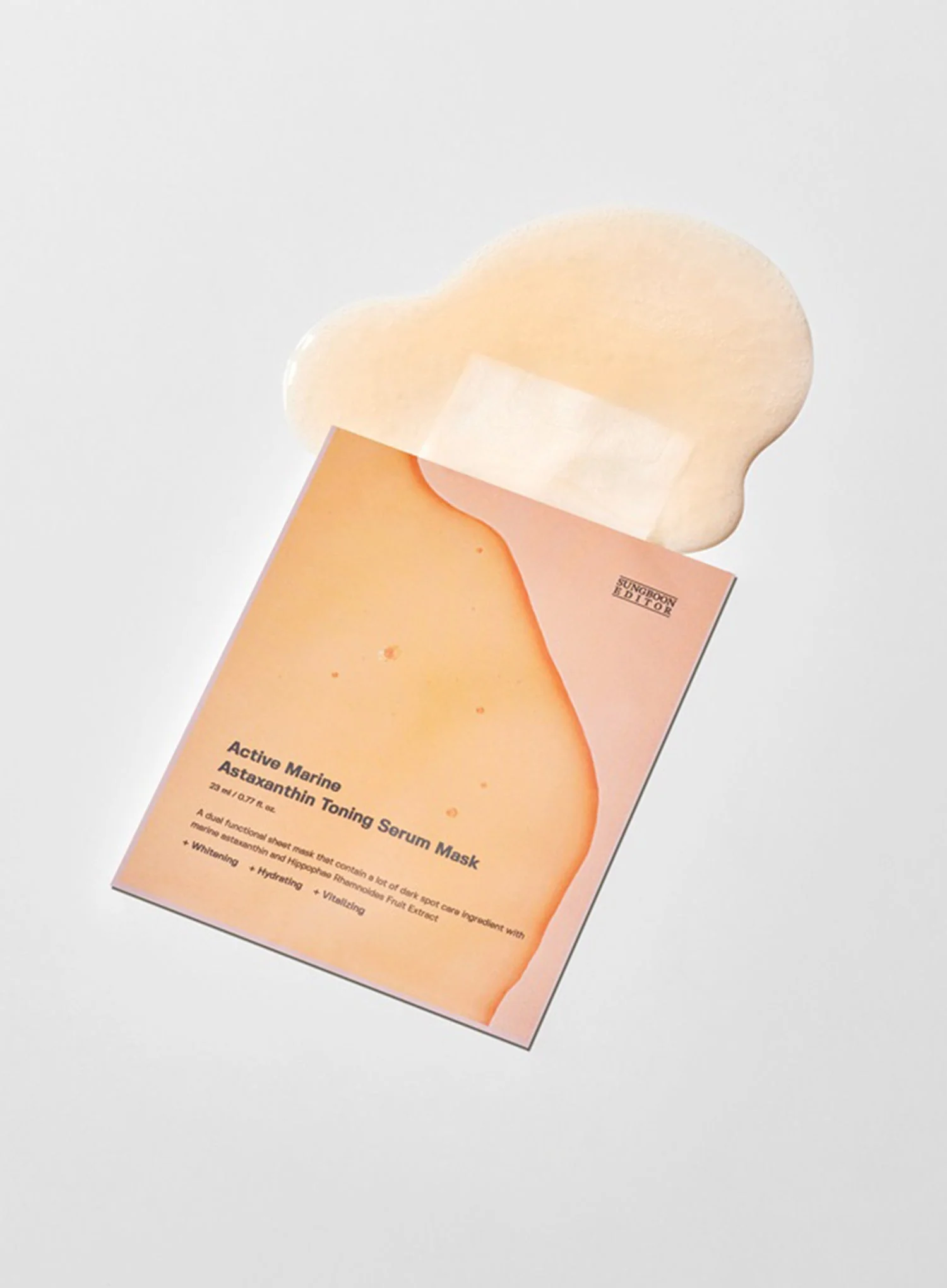 Active Marine Astaxanthin Toning Serum Mask (23ml, 1ea) - Image 2