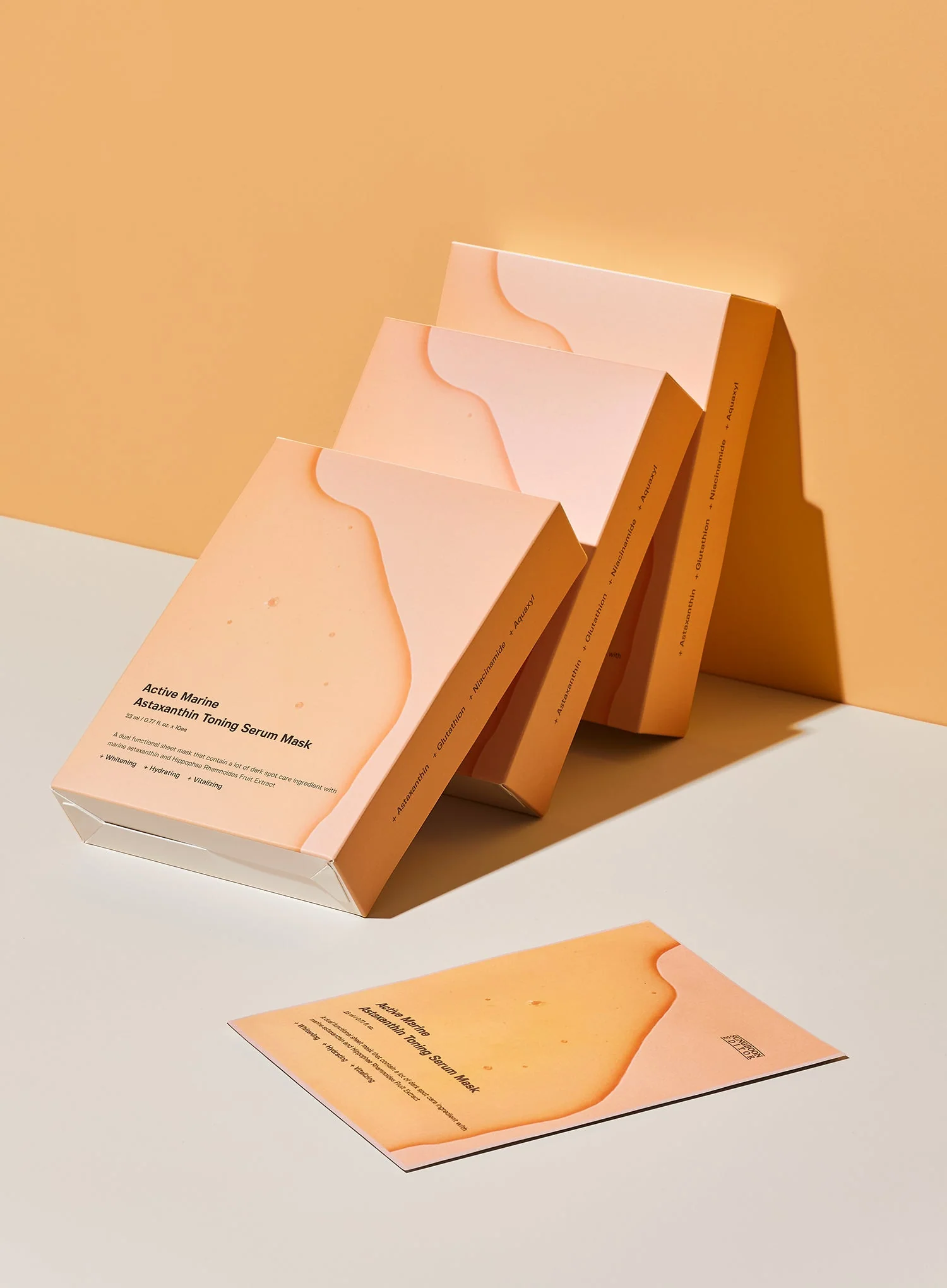 Active Marine Astaxanthin Toning Serum Mask (23ml, 1ea) - Image 4