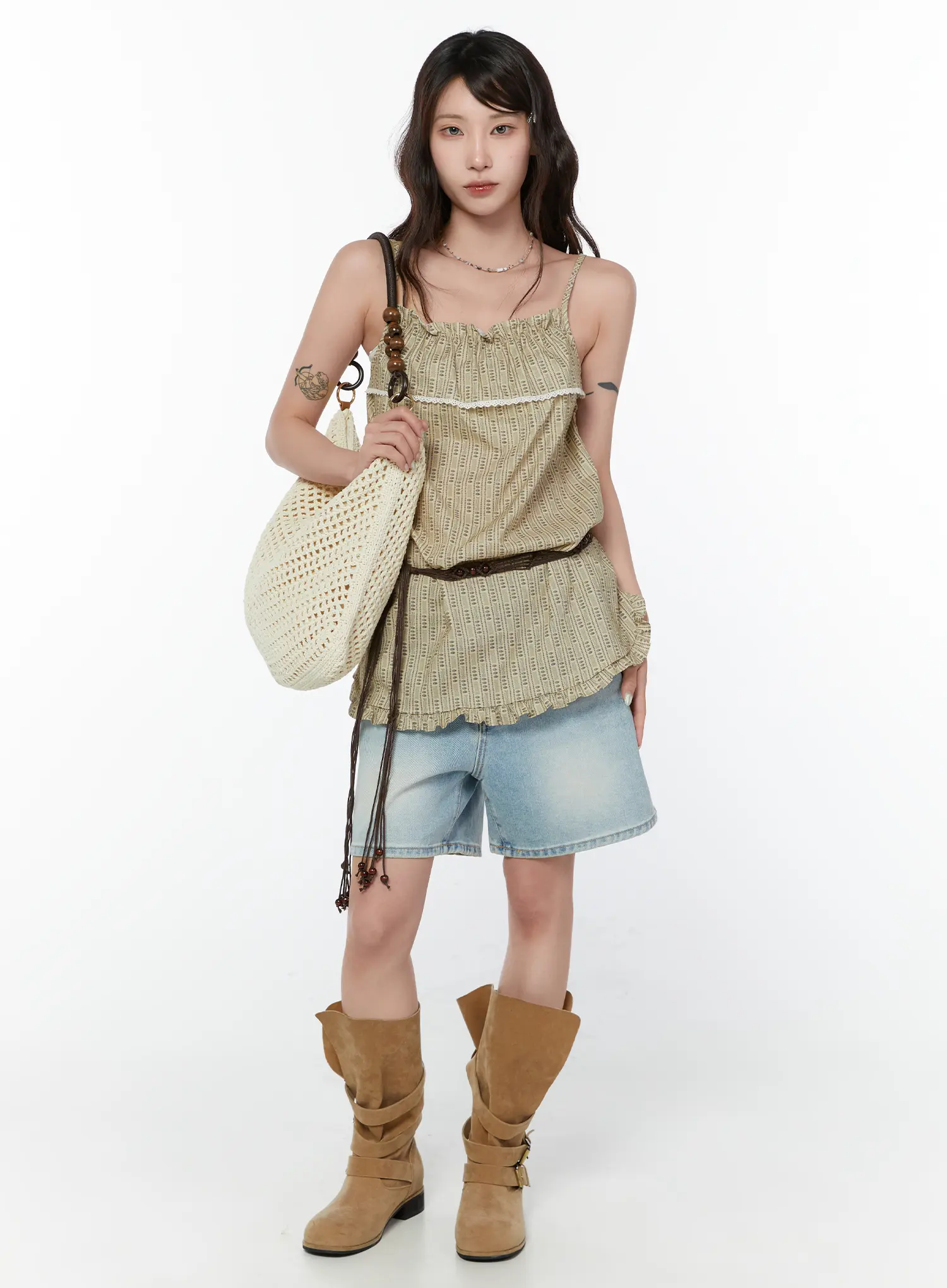 Adair Washed Wide Leg Jorts CY515 - Image 3