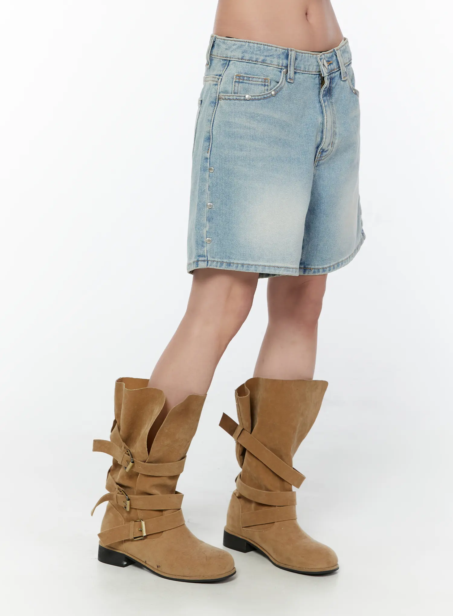 Adair Washed Wide Leg Jorts CY515 - Image 4