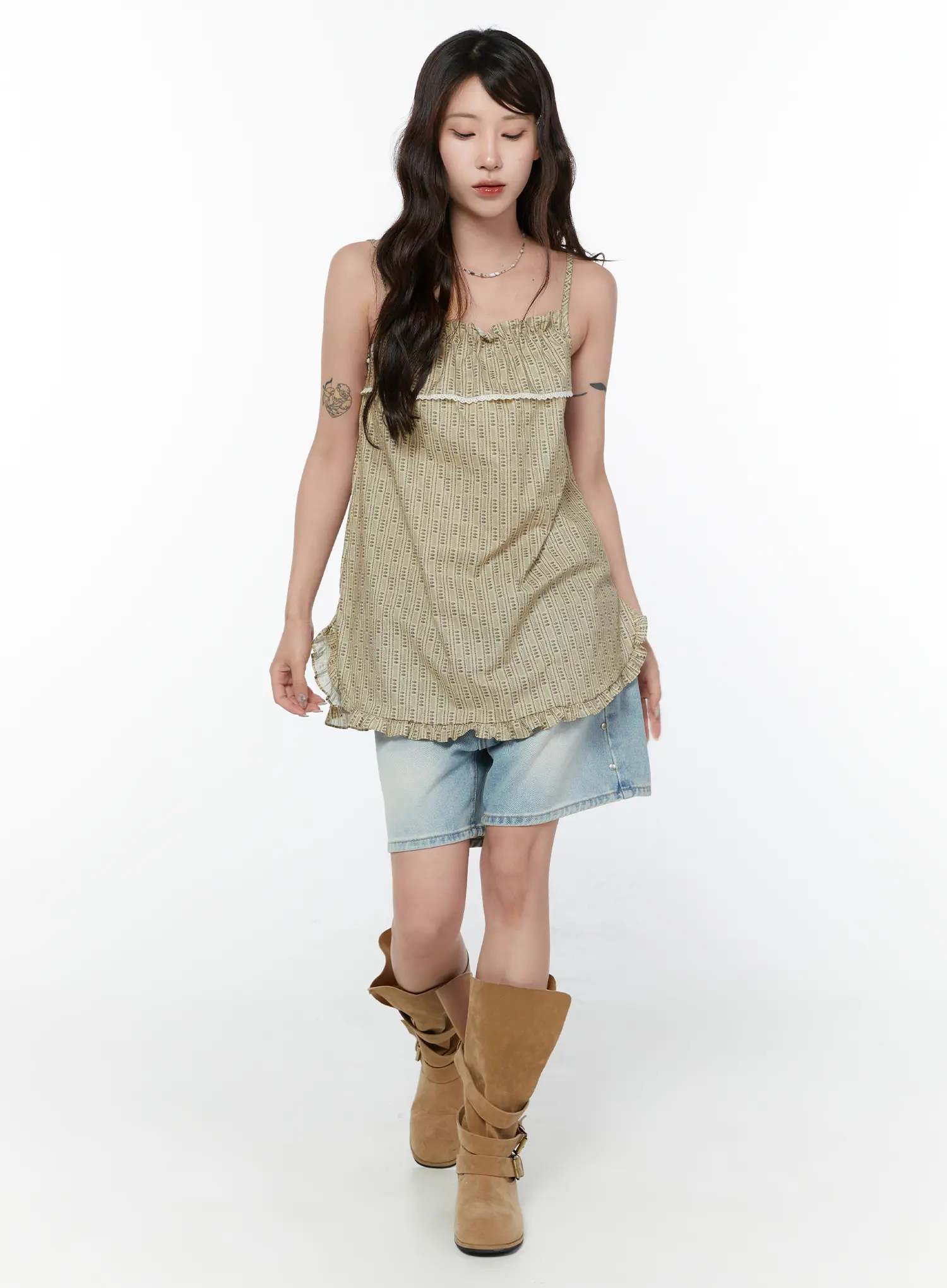 Adair Washed Wide Leg Jorts CY515 - Image 5