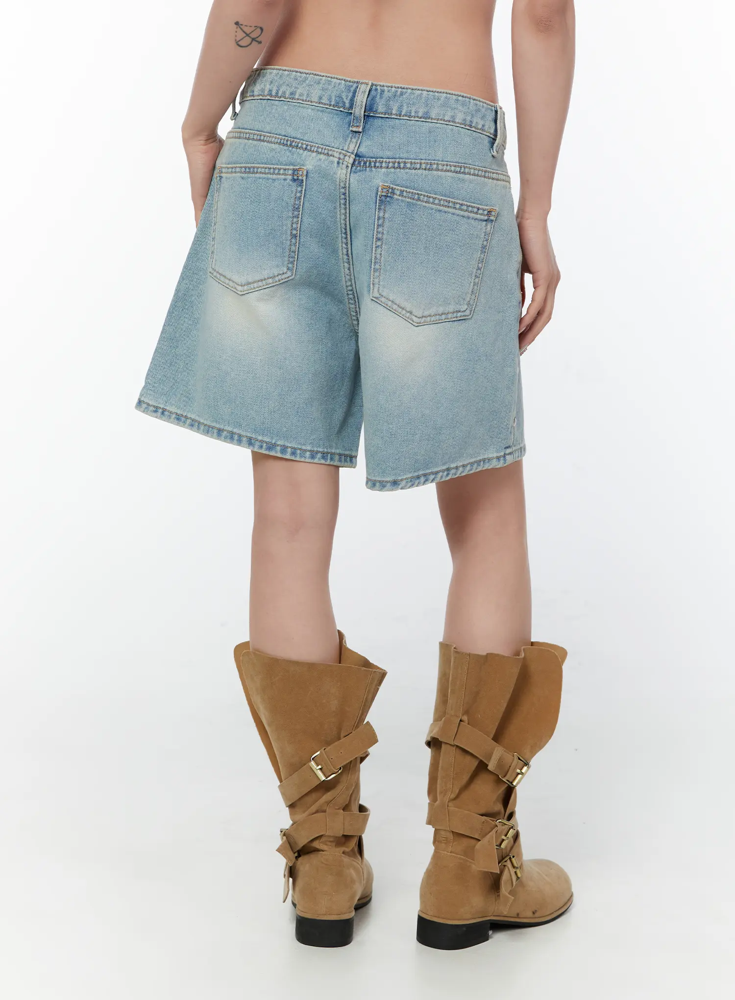 Adair Washed Wide Leg Jorts CY515 - Image 7