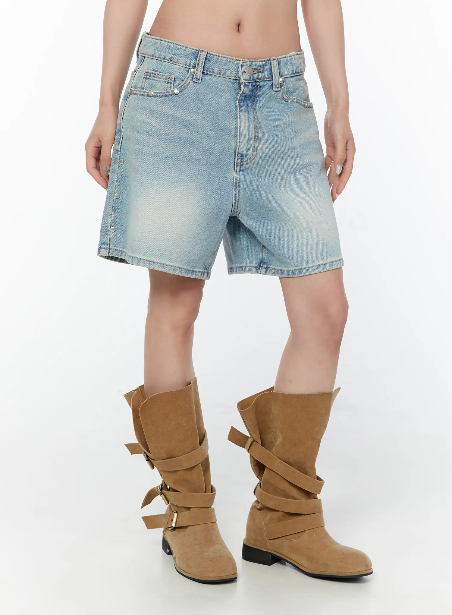 Adair Washed Wide Leg Jorts CY515 - Image 9