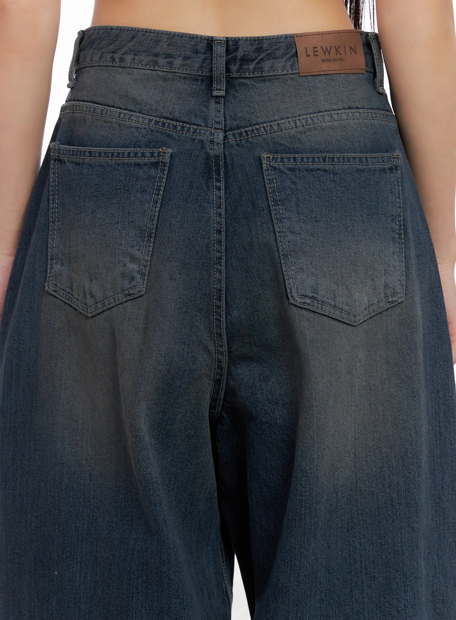 Adelyn Washed Baggy Jeans IS525 - Image 12