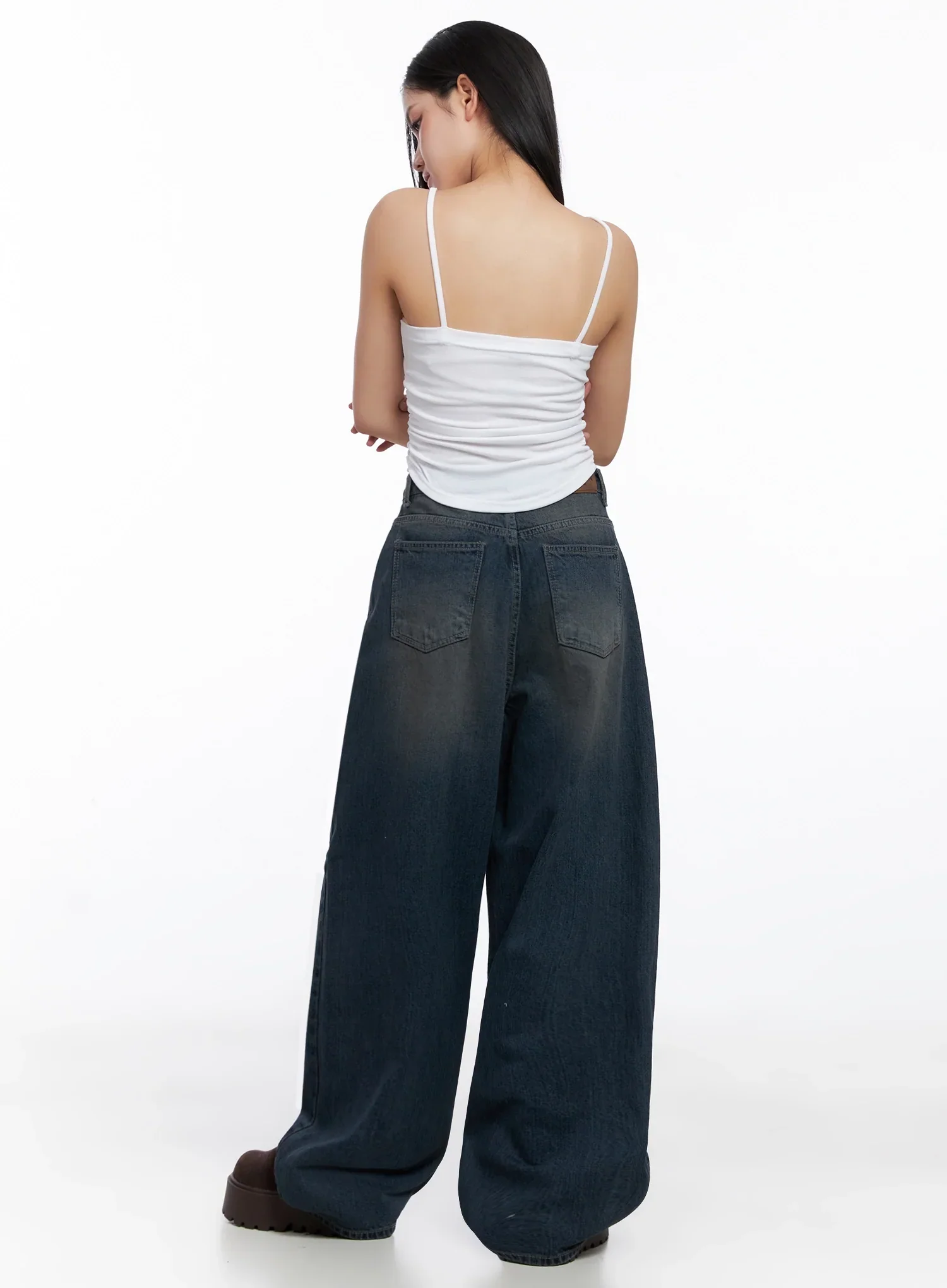 Adelyn Washed Baggy Jeans IS525 - Image 14