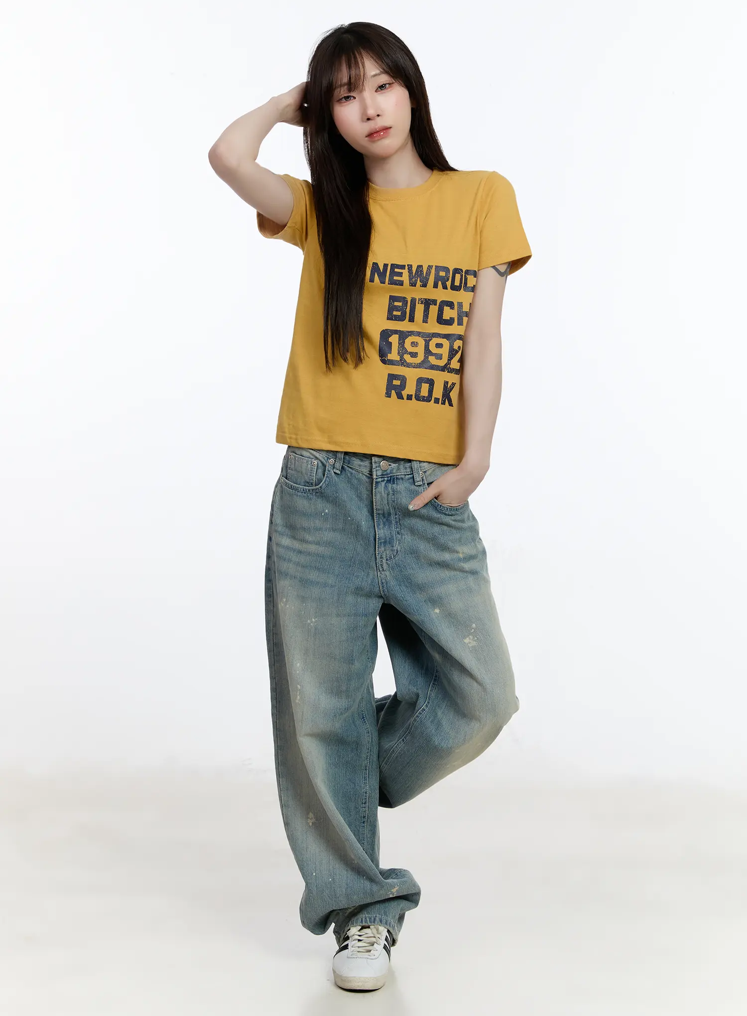Adhara Vintage Baggy Jeans CA502 - Image 5