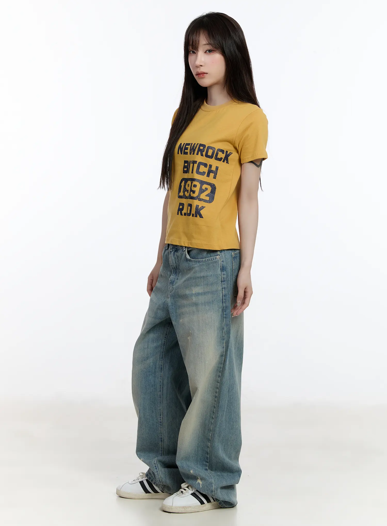 Adhara Vintage Baggy Jeans CA502 - Image 6