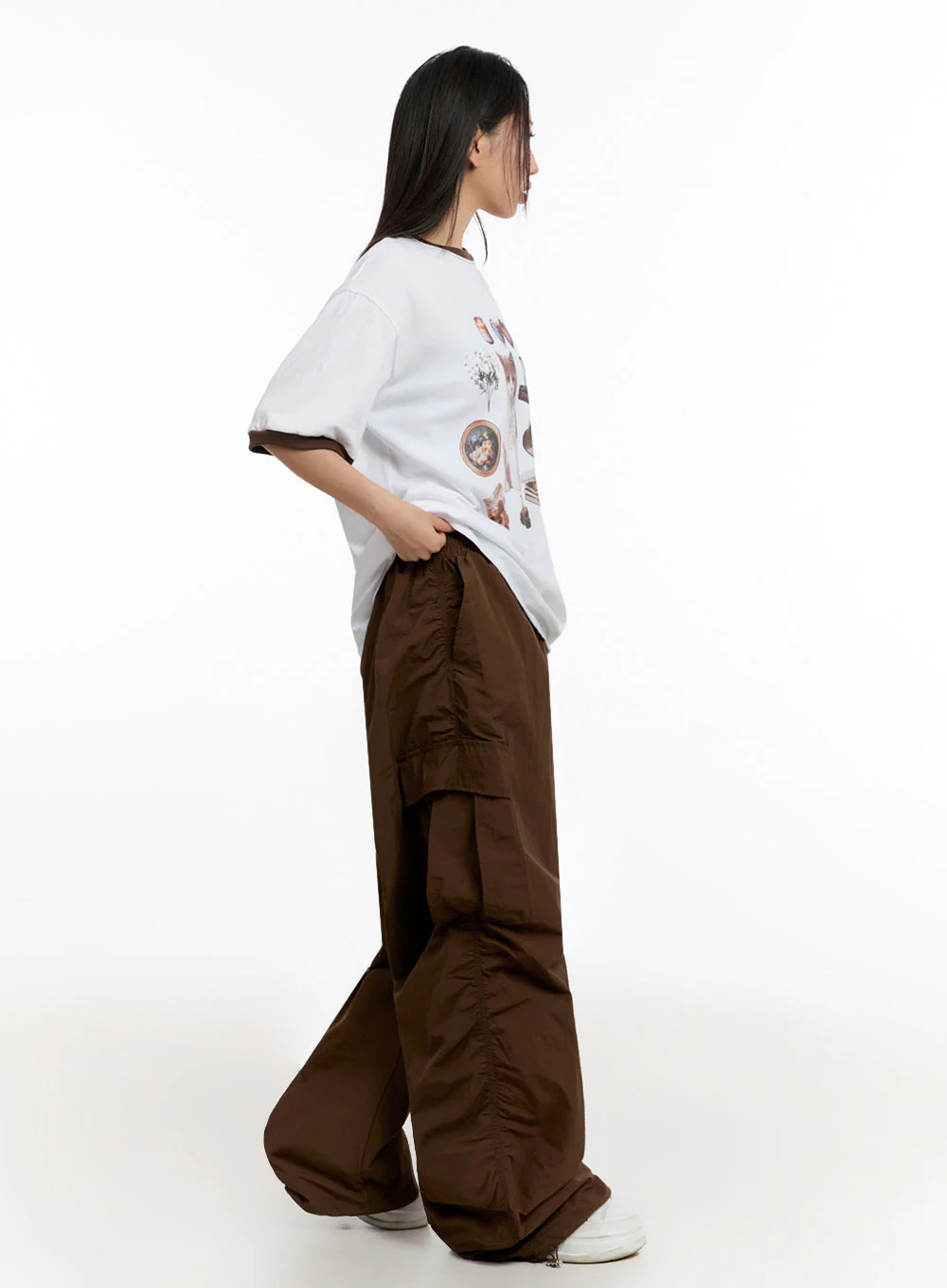 Adjustable Nylon Cargo Pants IU509 - Image 11