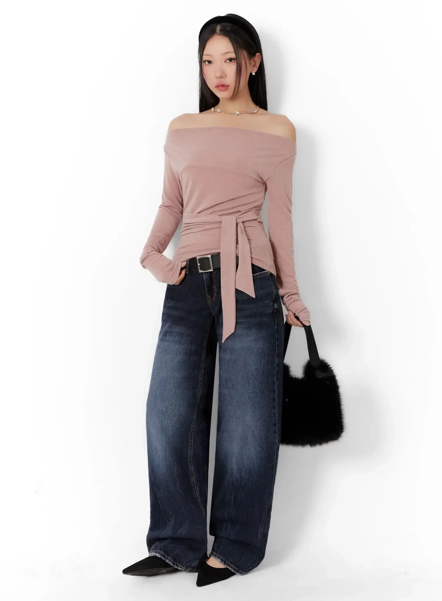 Aimee Low Rise Wide Leg Jeans ID525 - Image 14