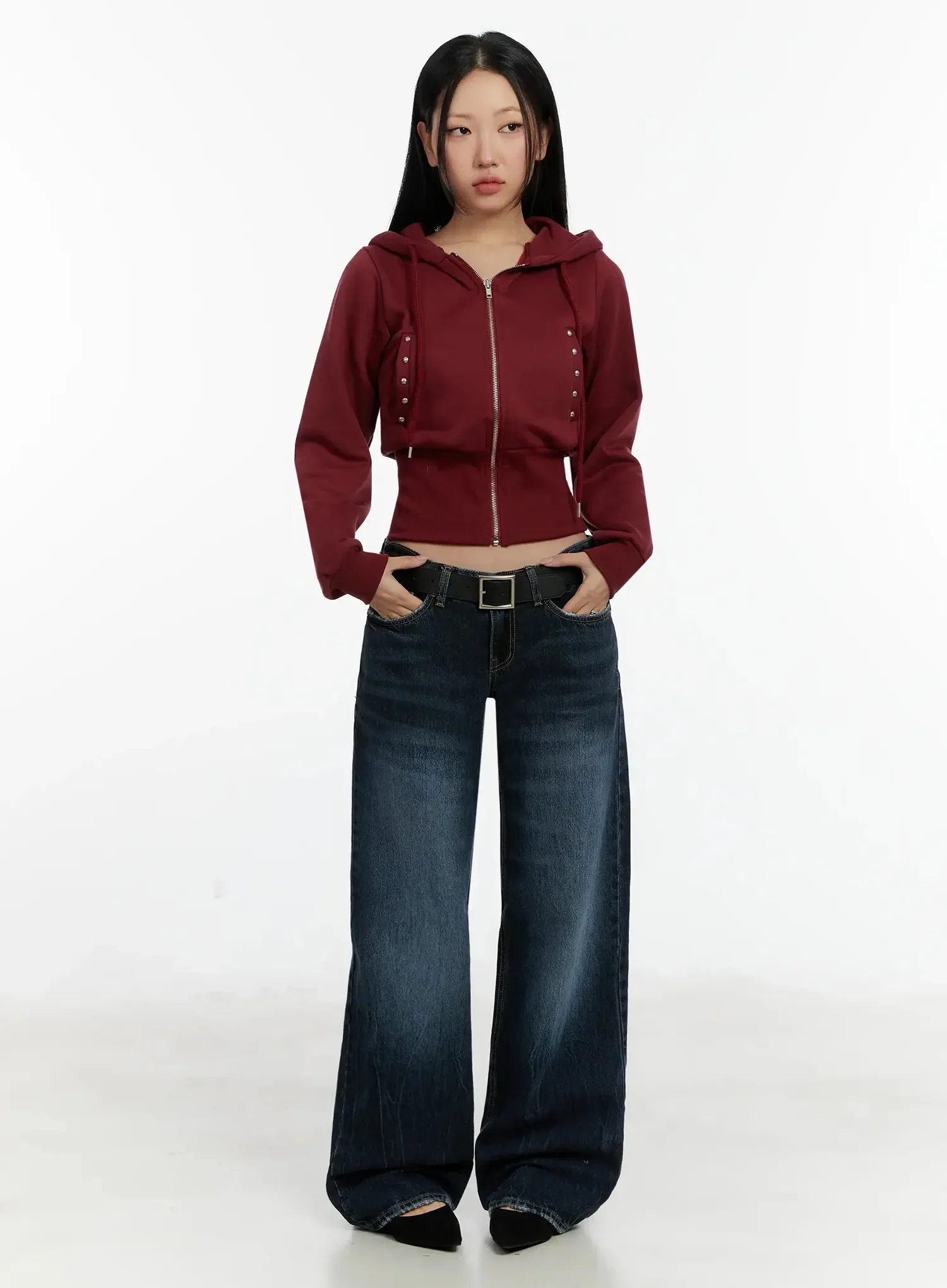 Aimee Low Rise Wide Leg Jeans ID525 - Image 3