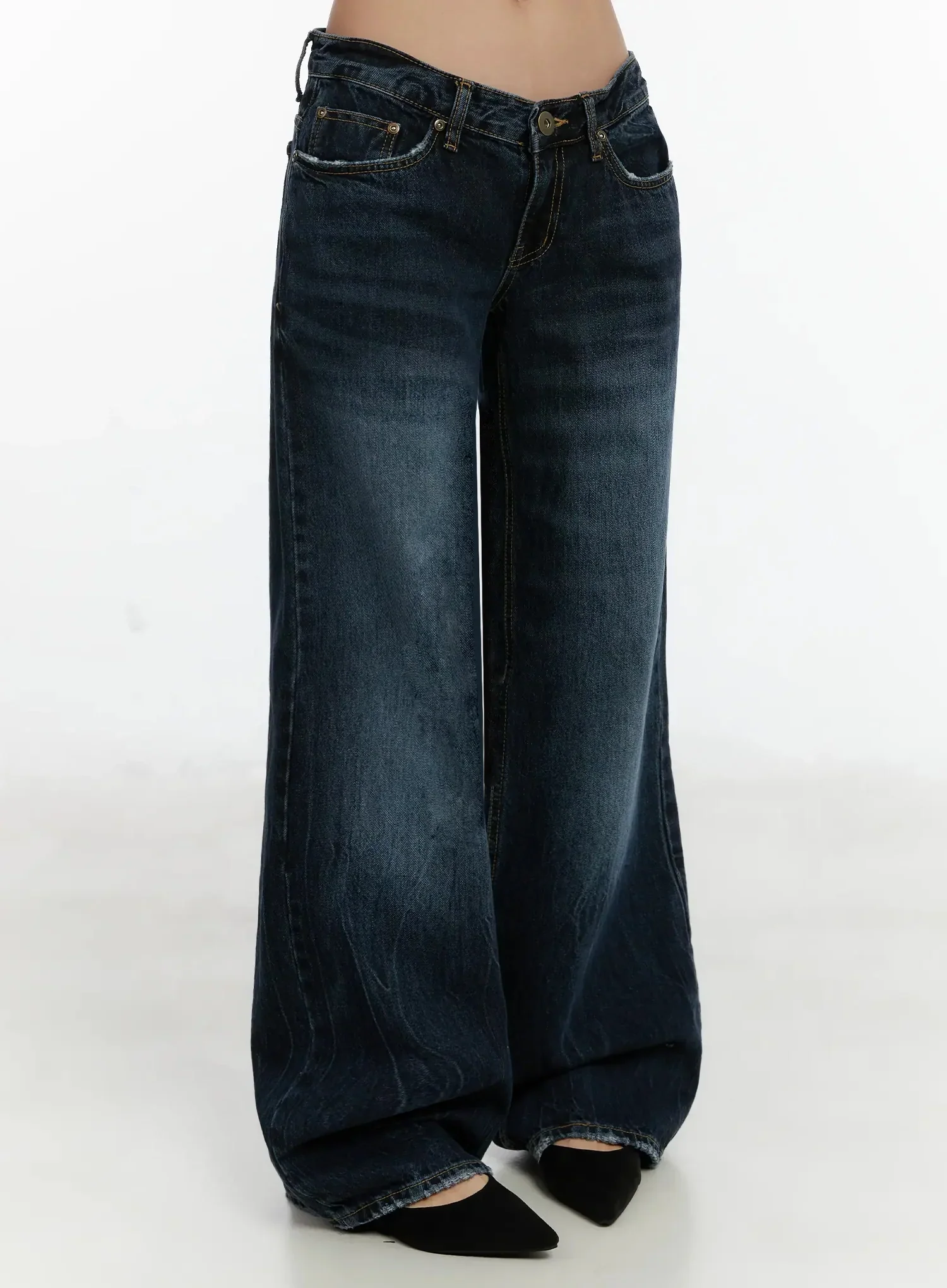 Aimee Low Rise Wide Leg Jeans ID525 - Image 7