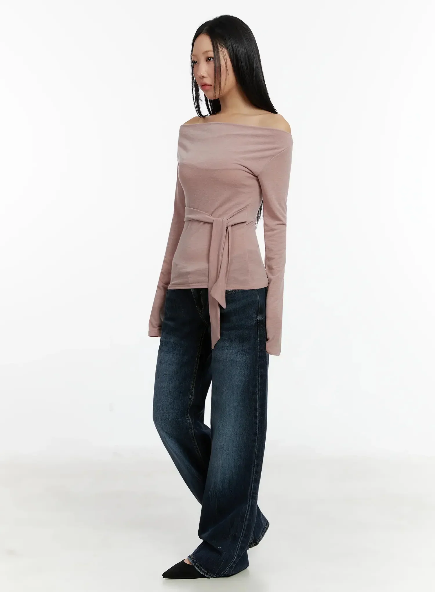Aimee Low Rise Wide Leg Jeans ID525 - Image 9