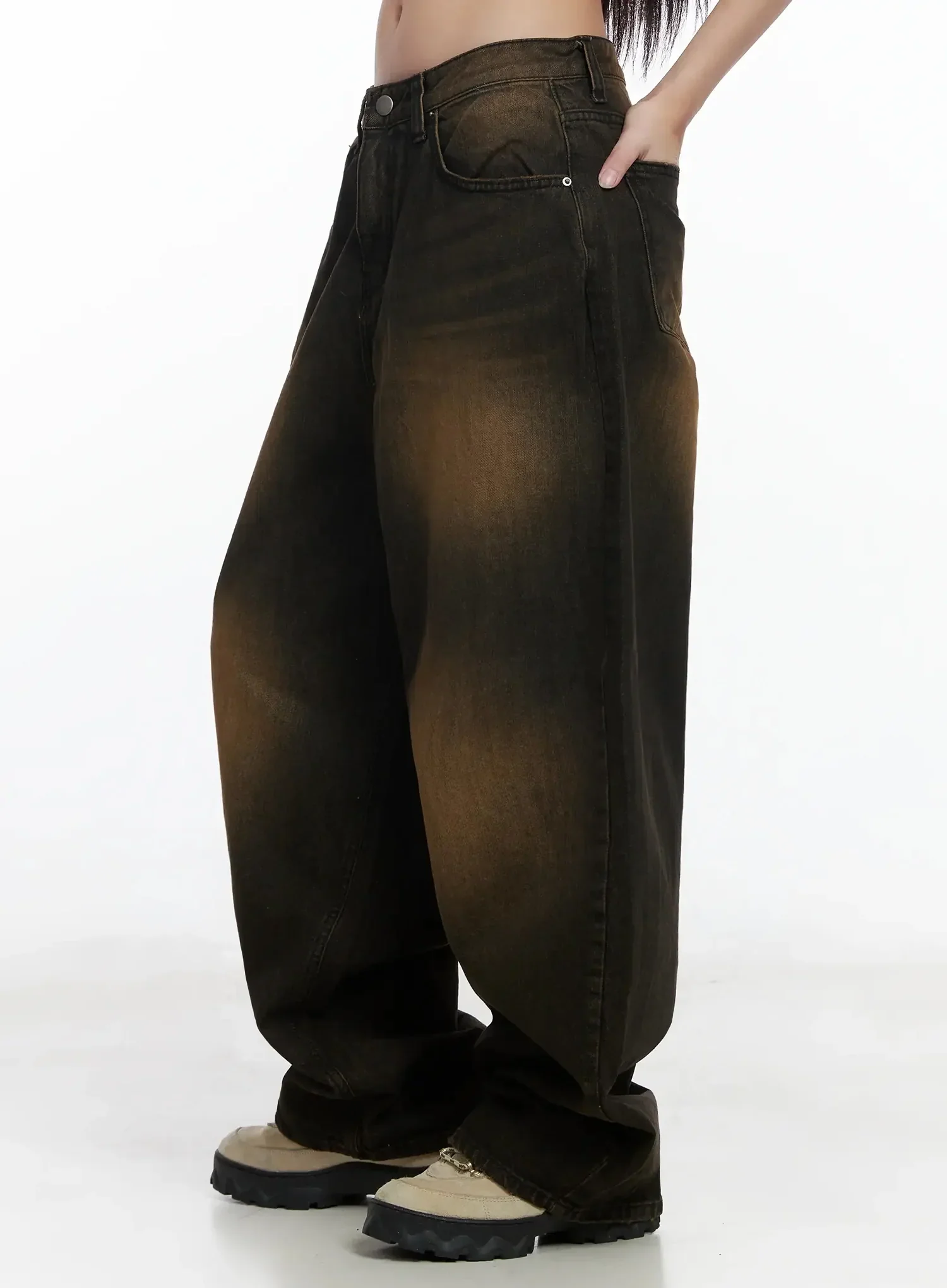 Alayna Vintage Wash Baggy Jeans IM502 - Image 10