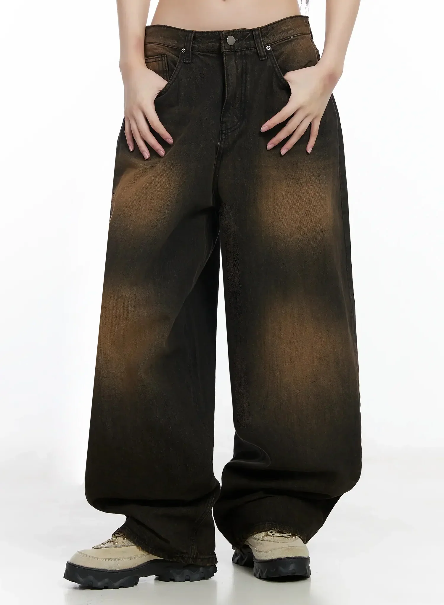 Alayna Vintage Wash Baggy Jeans IM502 - Image 9