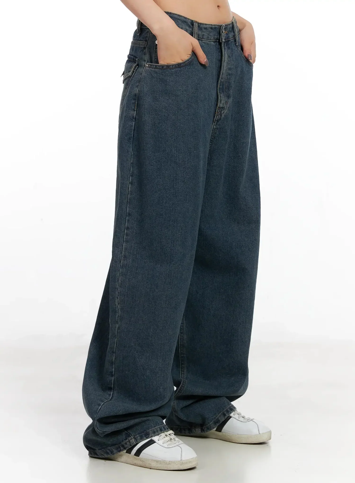 Aleena Mid-Wash Baggy Jeans IN528 - Image 6
