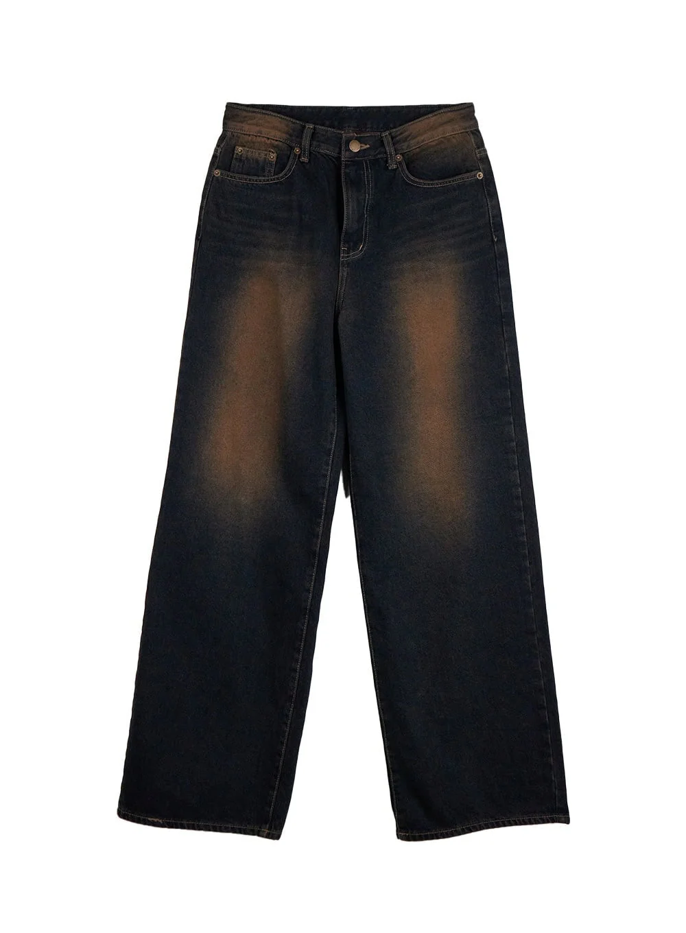 Alexia Washed Denim Wide-Leg Jeans ID402 - Image 10