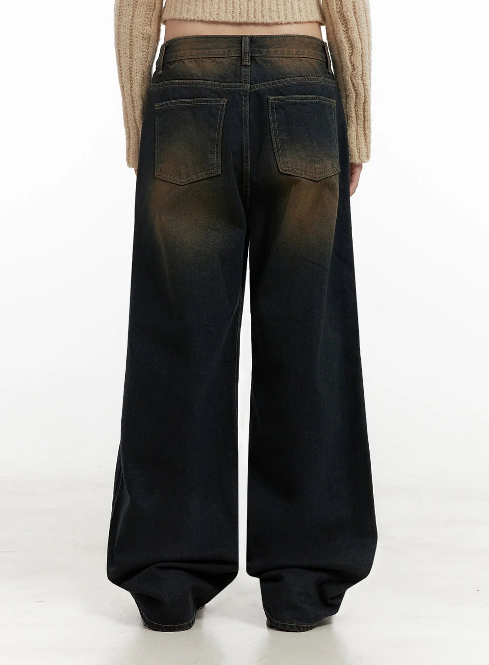 Alexia Washed Denim Wide-Leg Jeans ID402 - Image 7