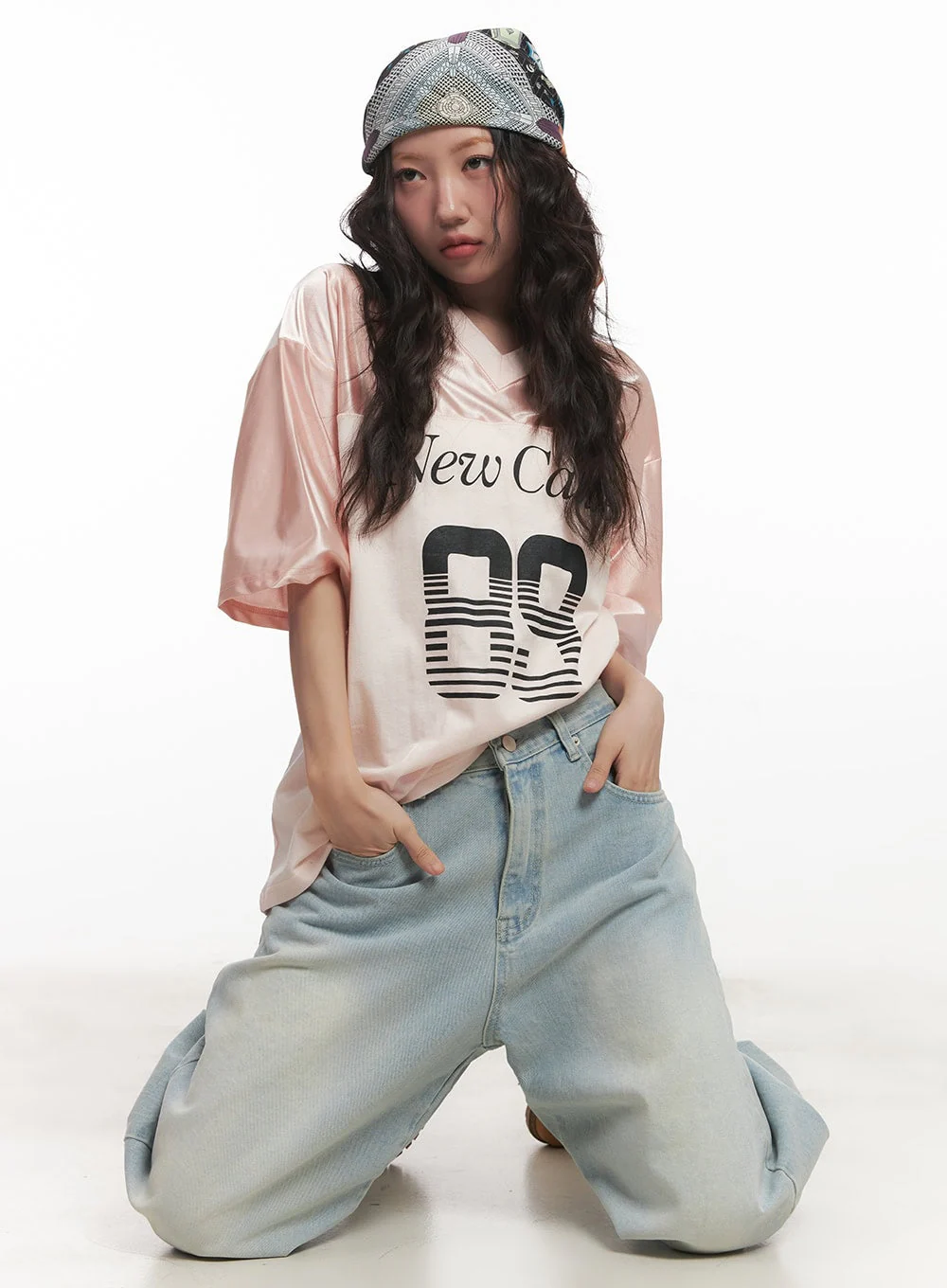 Alia Washed Wide-Leg Jeans CA518 - Image 6