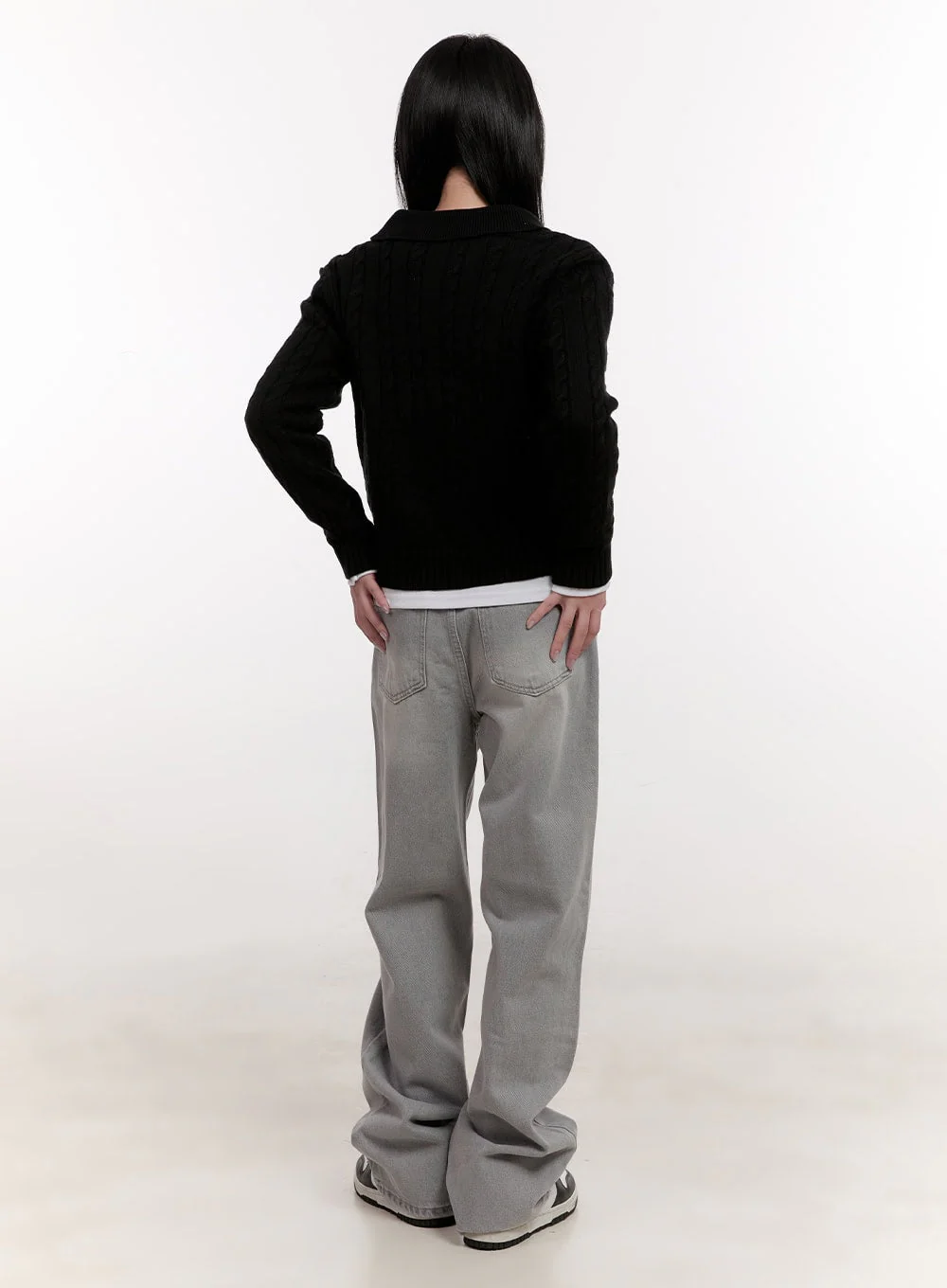 Ally Wide-Leg Jeans CJ531 - Image 4