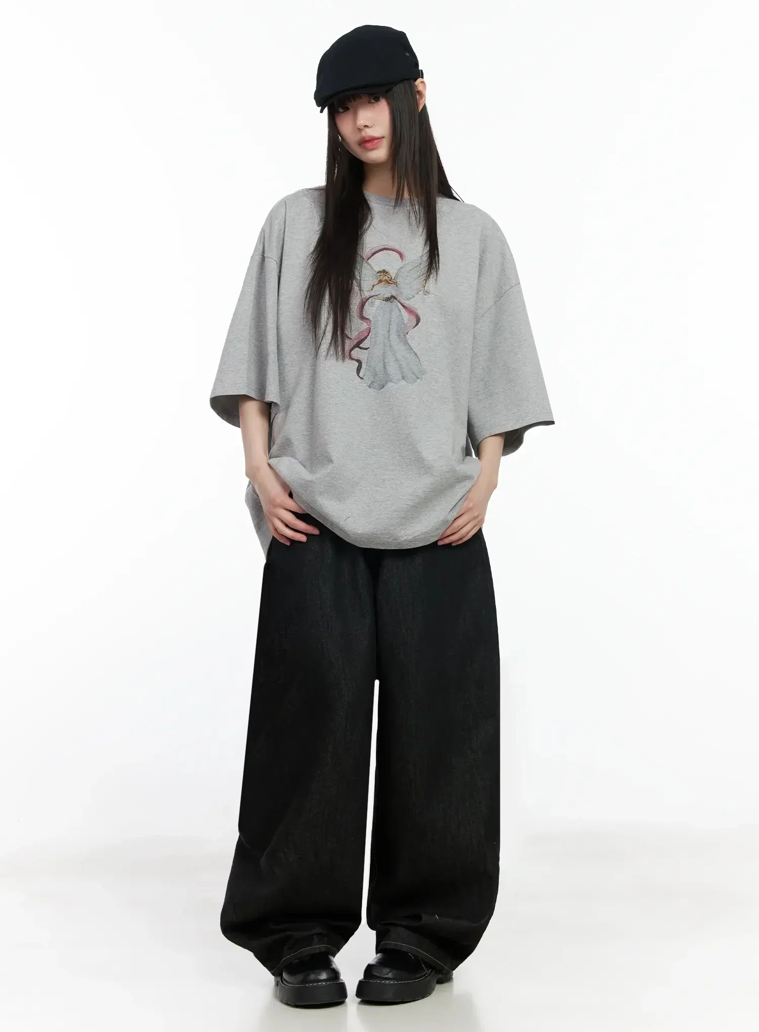 Angel Graphic Oversized T-Shirt IM506 - Image 12