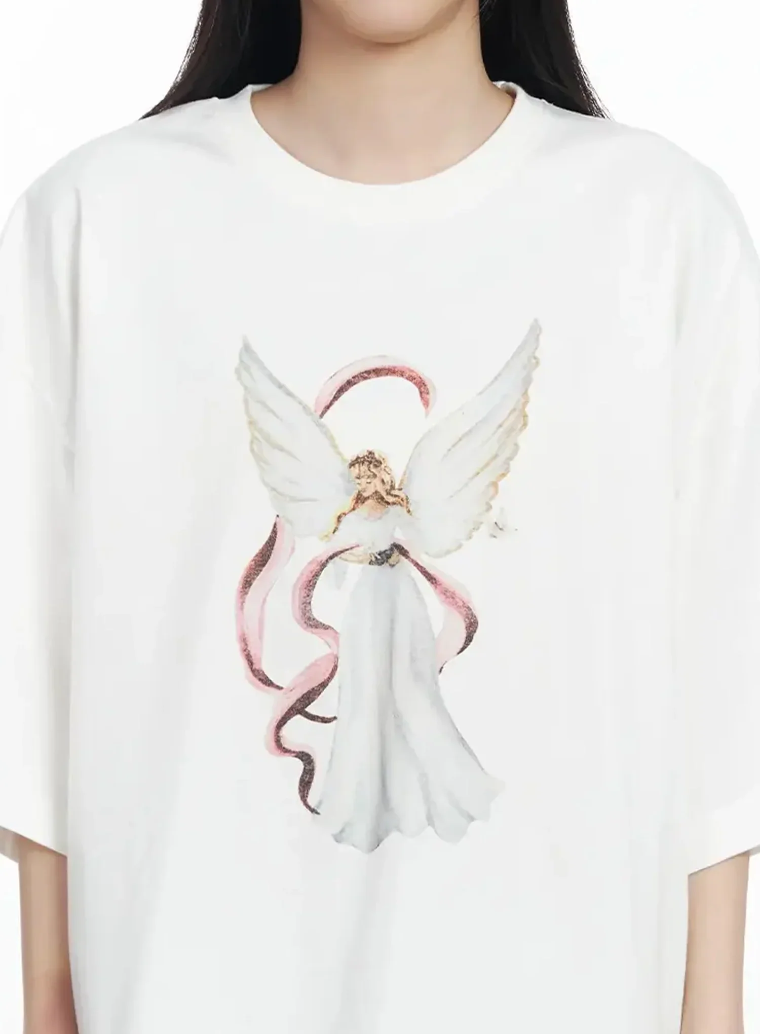 Angel Graphic Oversized T-Shirt IM506 - Image 3
