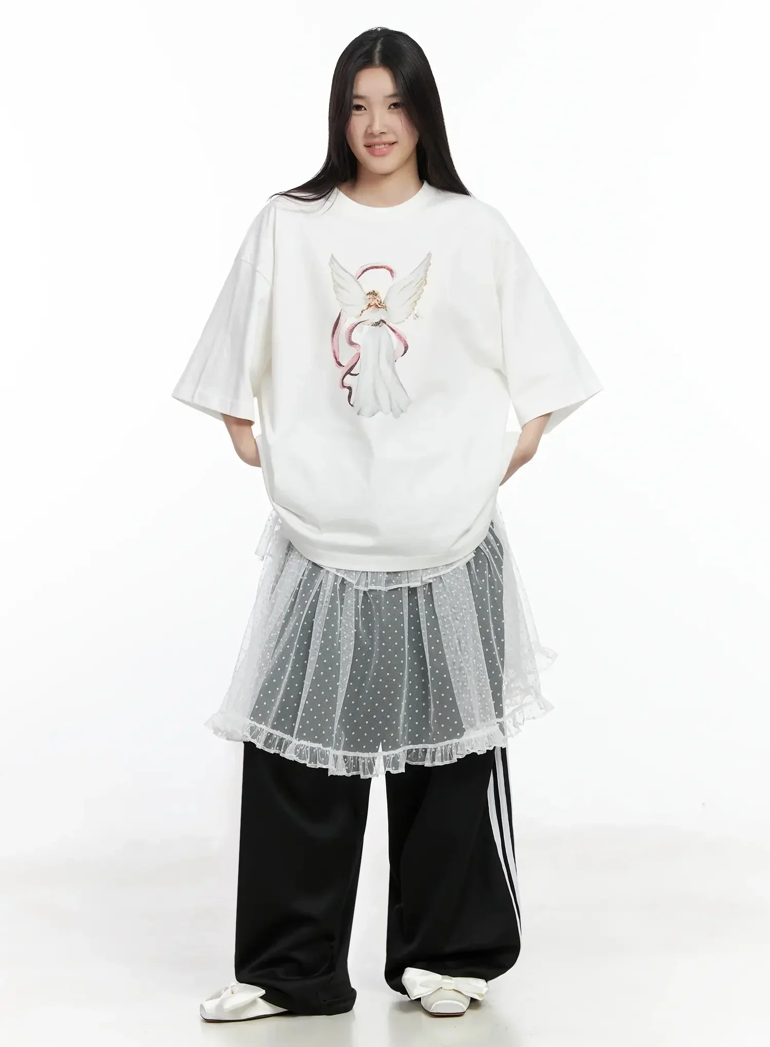 Angel Graphic Oversized T-Shirt IM506 - Image 5