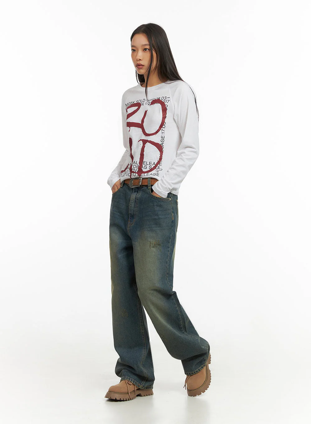 Anya Wide Fit Denim Jeans IO409 - Image 8
