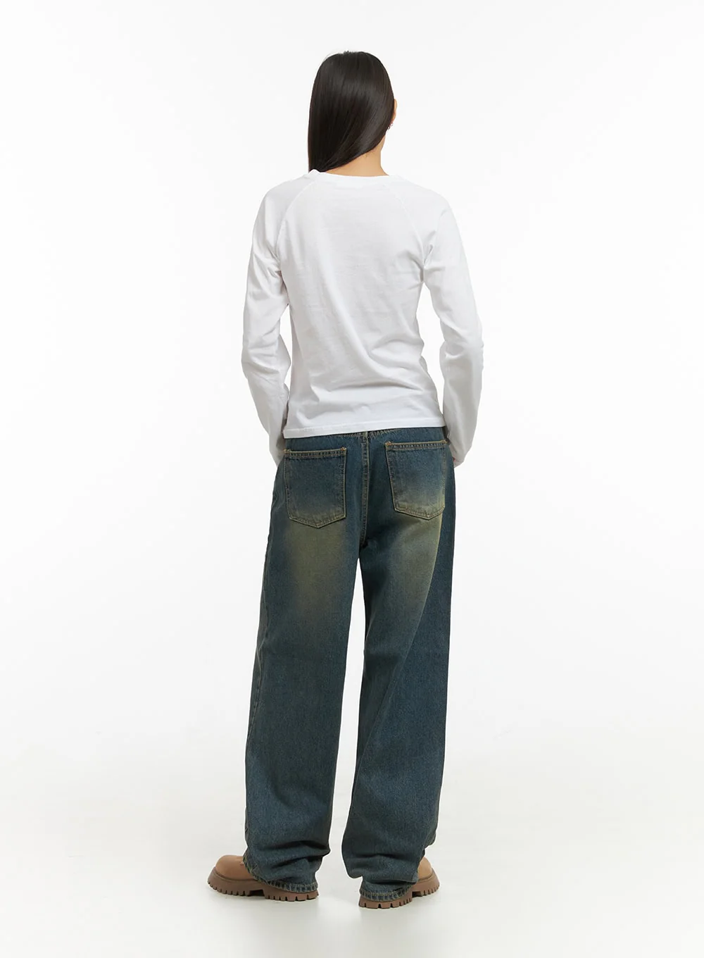 Anya Wide Fit Denim Jeans IO409 - Image 9