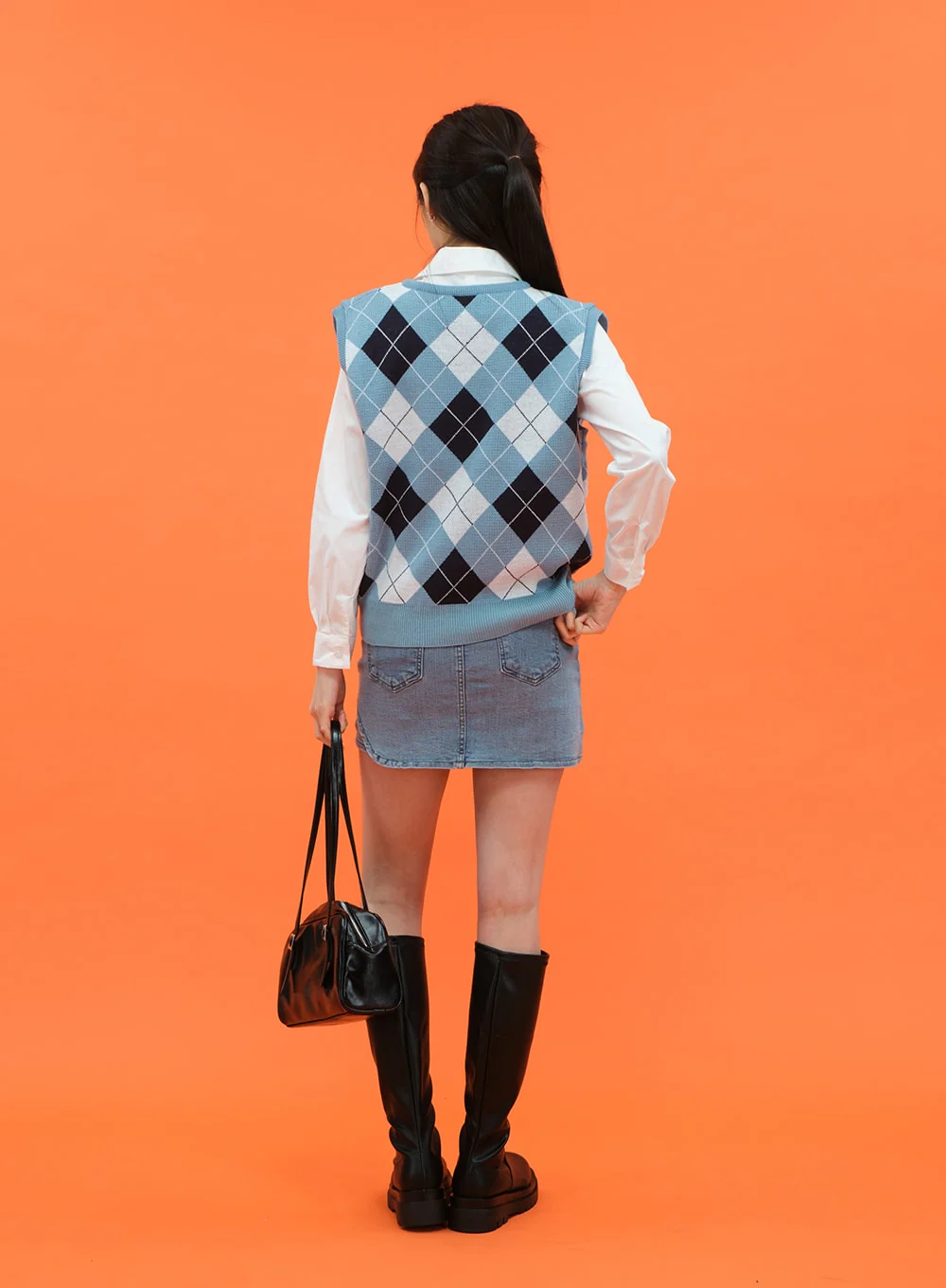 Argyle Pattern Vest C1703 - Image 13