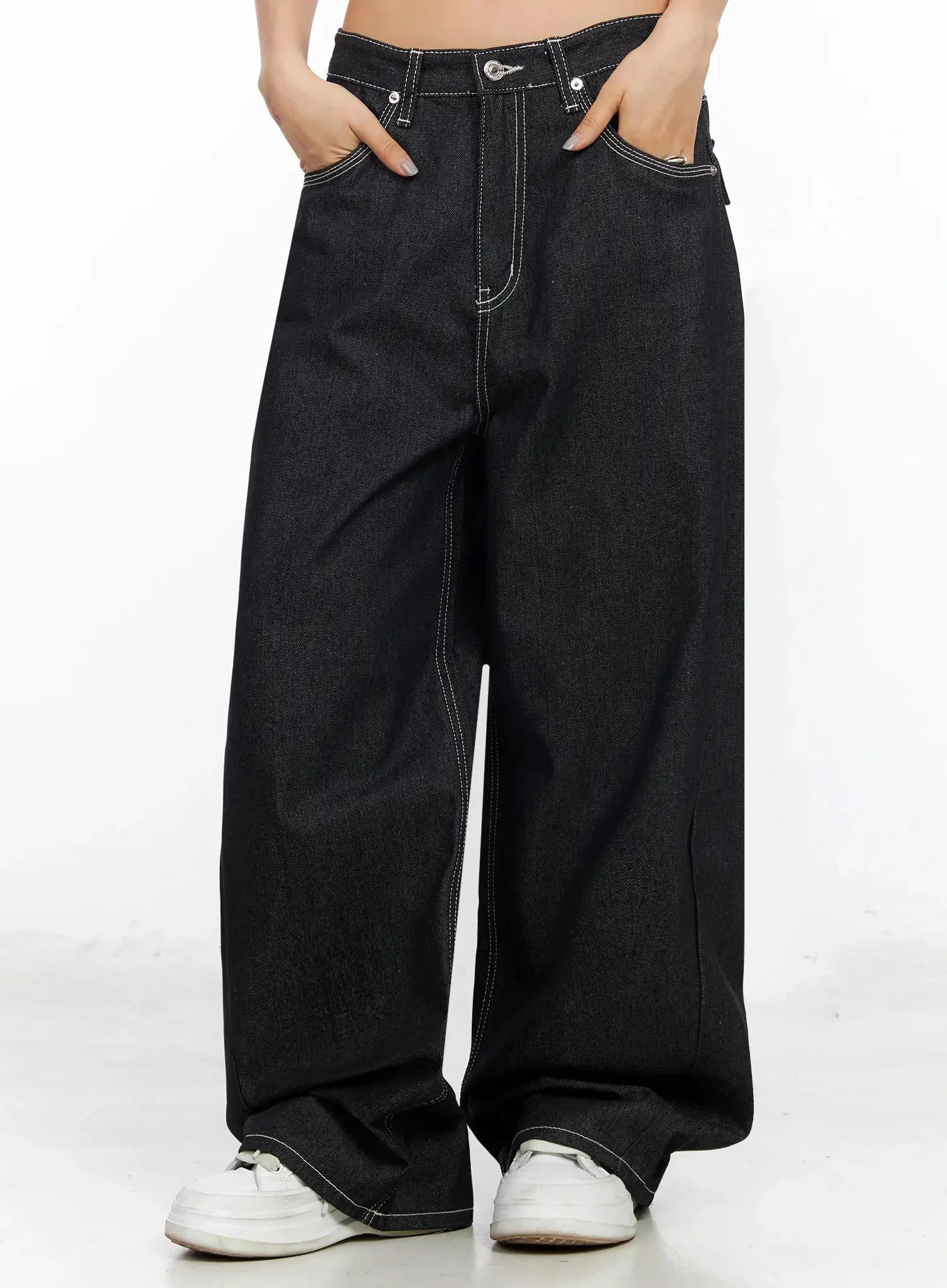 Arlet Wide-Leg Black Jeans CA513 - Image 5