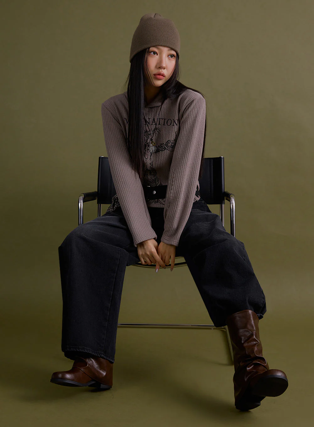 Ashly Wide-Leg Jeans IF511 - Image 13