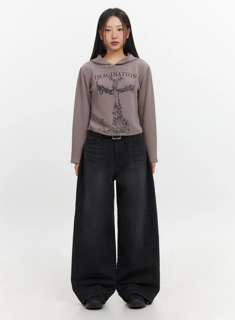 Ashly Wide-Leg Jeans IF511 - Image 4