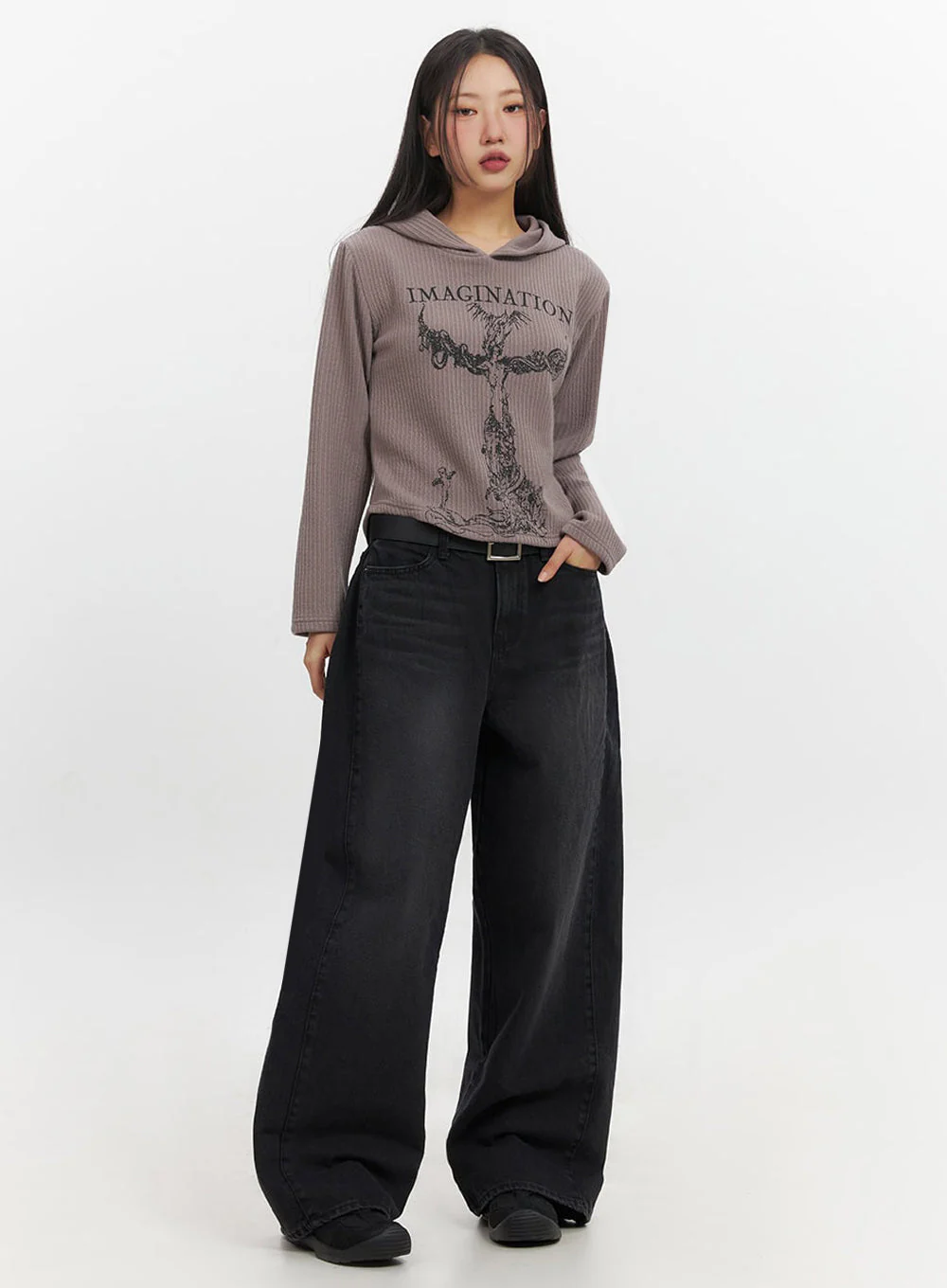Ashly Wide-Leg Jeans IF511 - Image 7