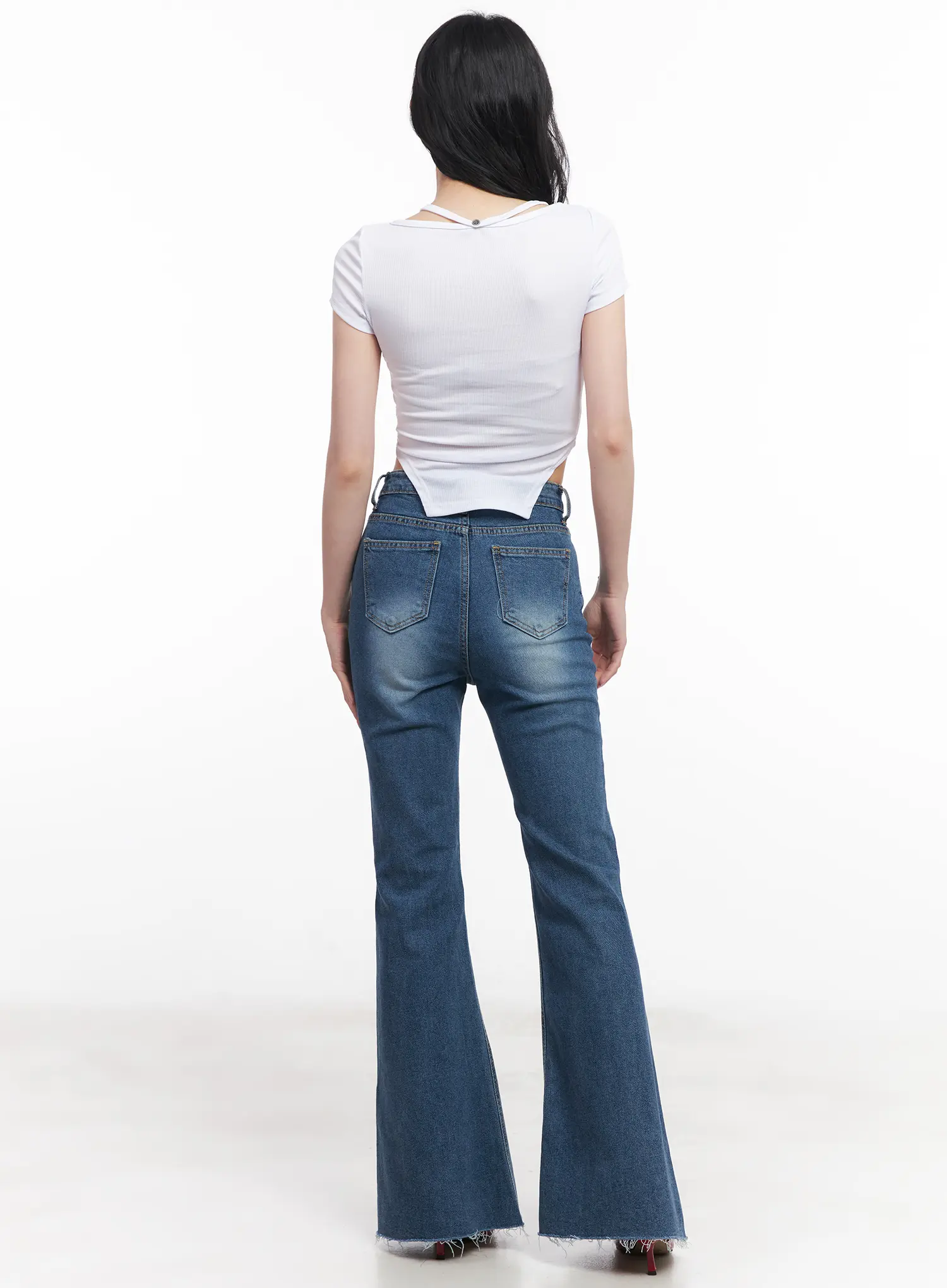 Asymmetric Cut-Out Slim-Fit Top CU511 - Image 8