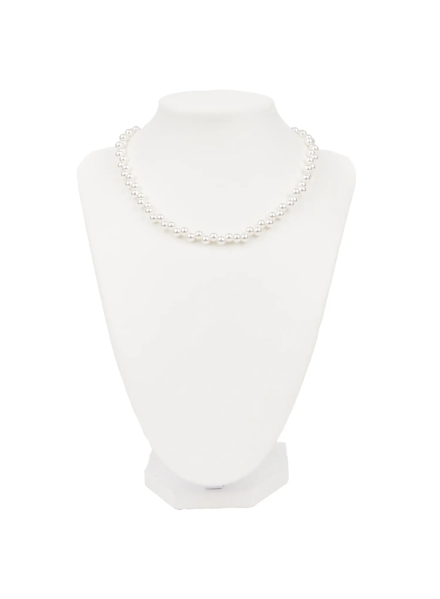 Asymmetric Faux Pearl Necklace CA508 - Image 3