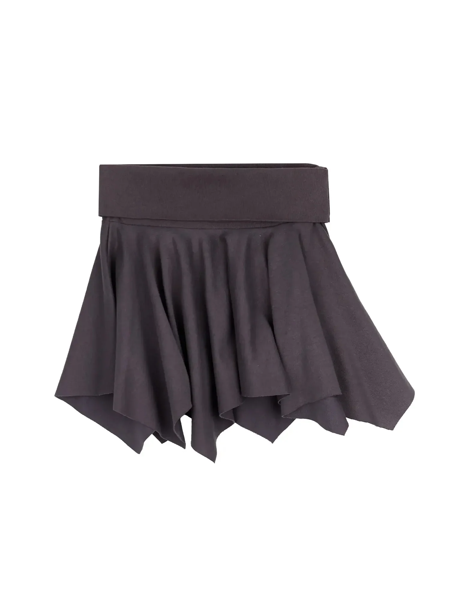 Asymmetric Foldover Waist Mini Skirt IY511 - Image 16