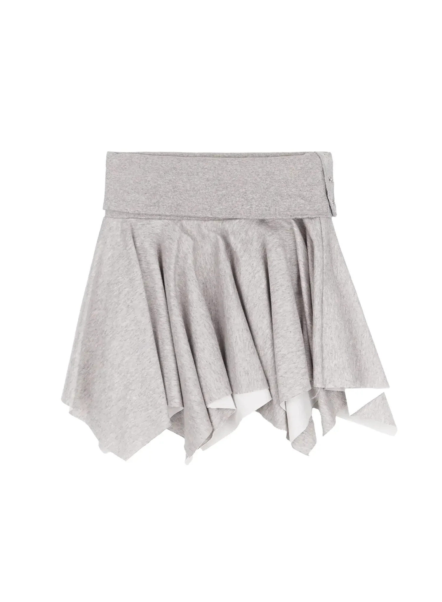 Asymmetric Foldover Waist Mini Skirt IY511 - Image 17