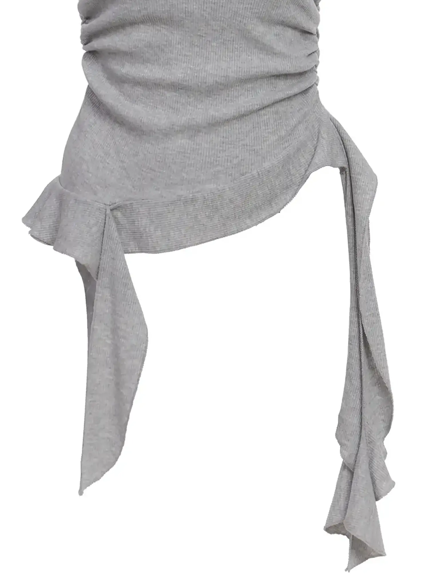 Asymmetric Frill Long Tank Top IC503 - Image 3