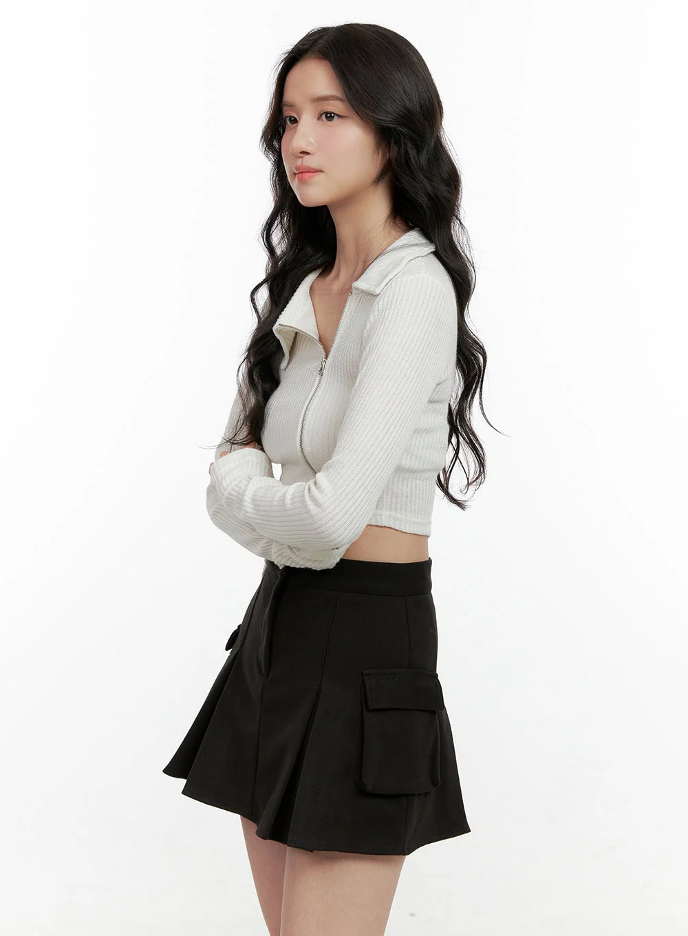Asymmetric Slim Fit Cardigan ON404 - Image 6