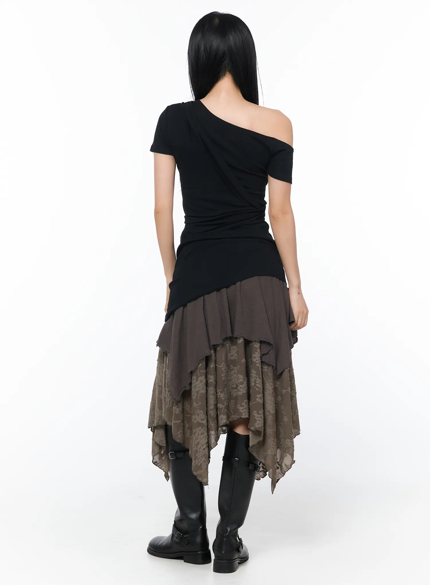 Asymmetric Tie Wrap Top CY513 - Image 5