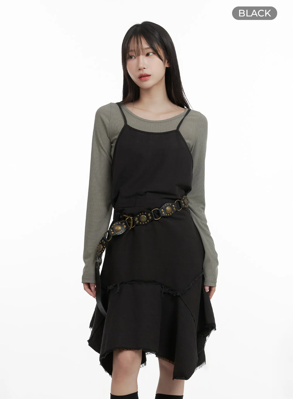 Asymmetrical Flare Sleeveless Dress CA404 - Image 10
