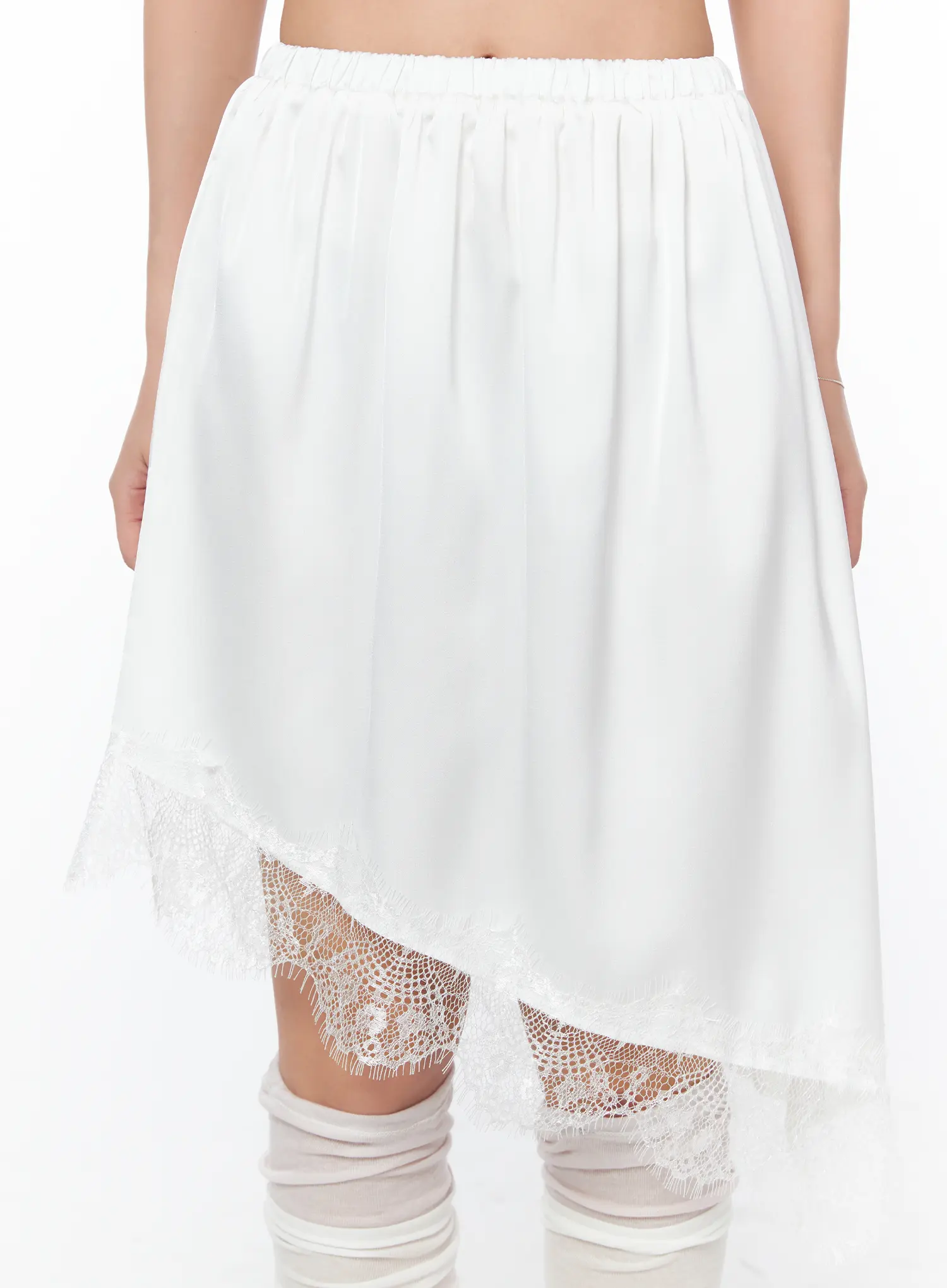 Asymmetrical Lace Midi Skirt CY512 - Image 9