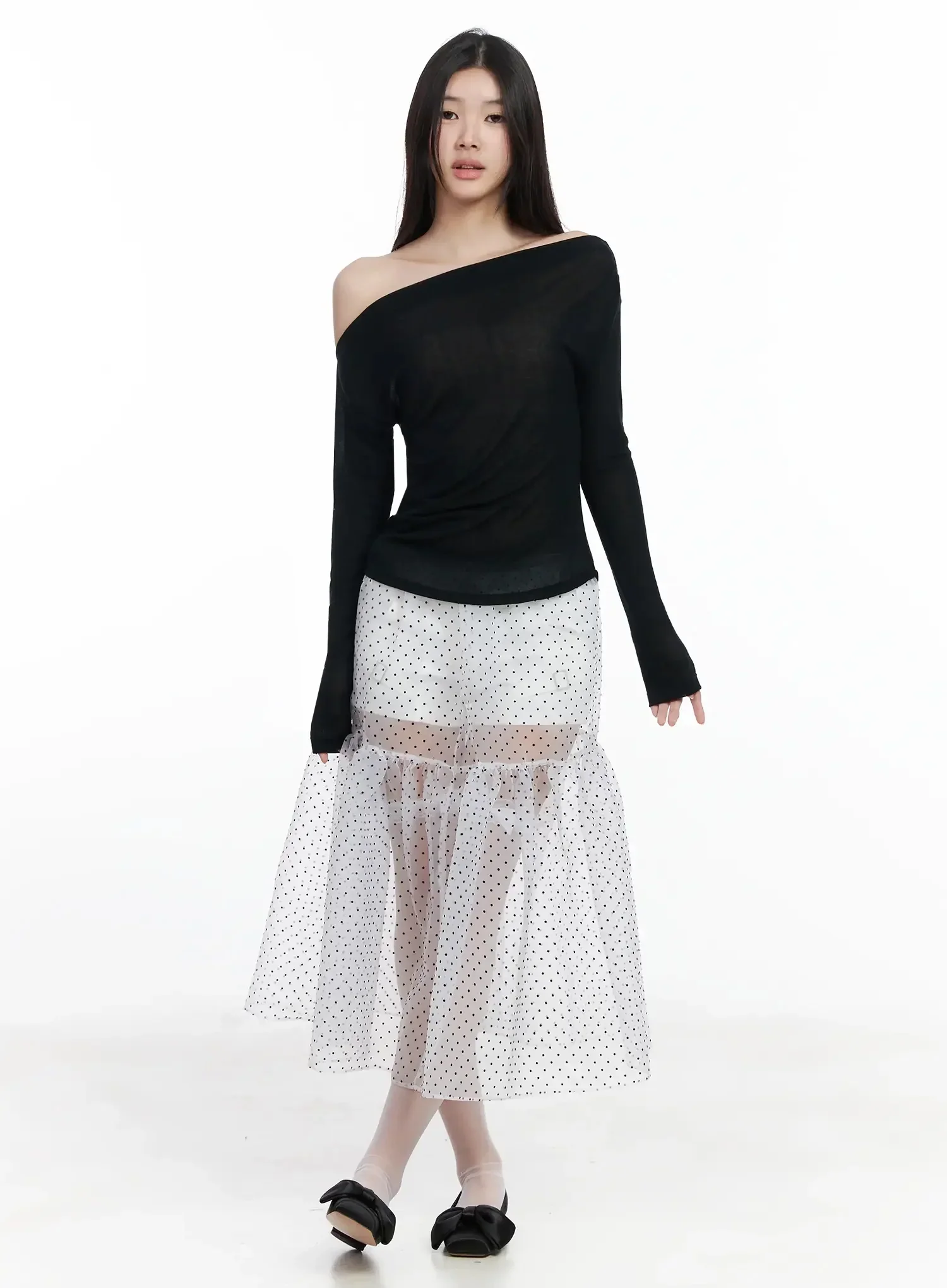 Asymmetrical Off-Shoulder Top IM504 - Image 5